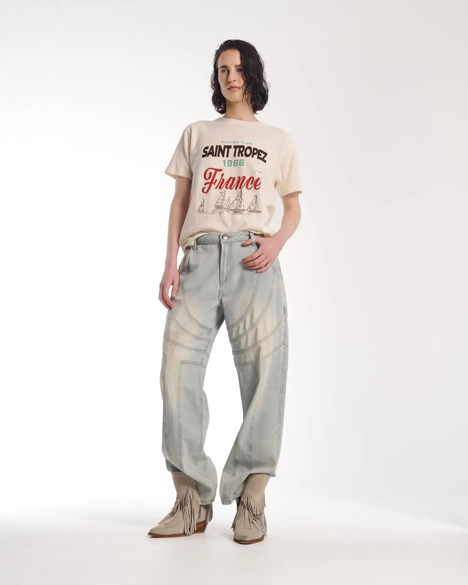 Lucky Boy Jeans by THE TALES - front view