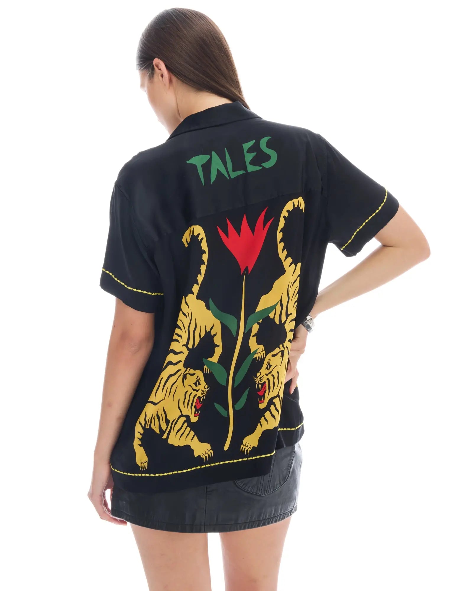 Crouching Tiger Silk Shirt by THE TALES - product photo