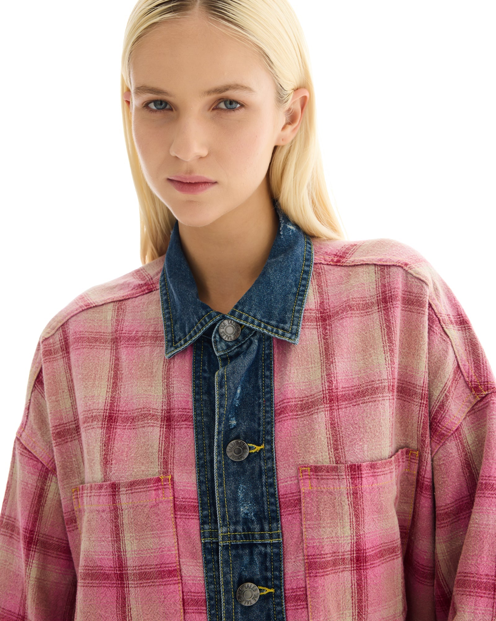 Utility Flannel And Denim Shirt THE TALES