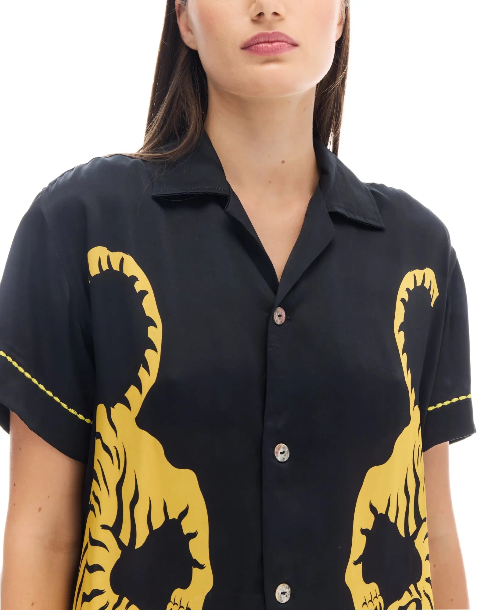 Crouching Tiger Silk Shirt by THE TALES - product photo