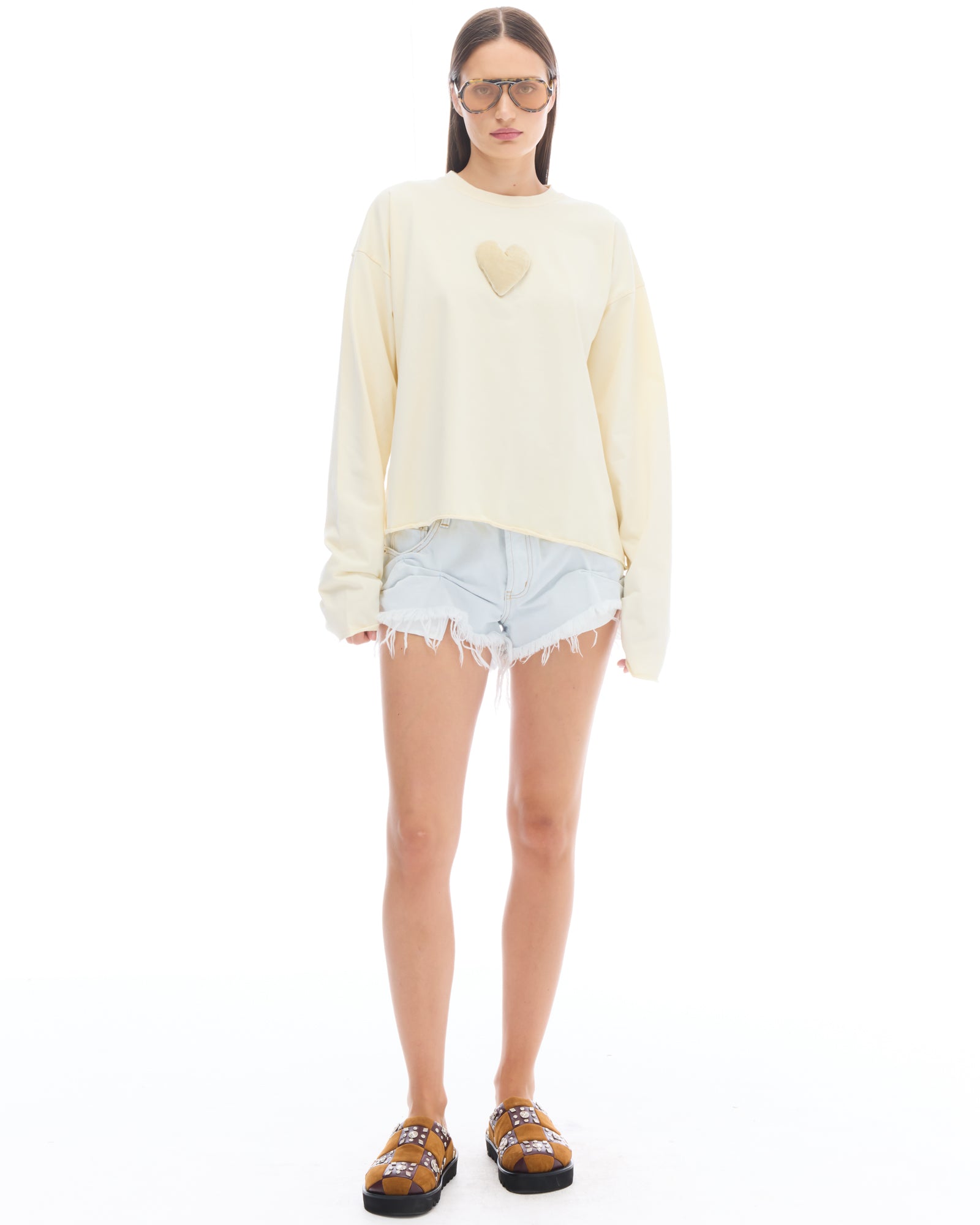 We Love Velvet Heart Long Sleeve Tee