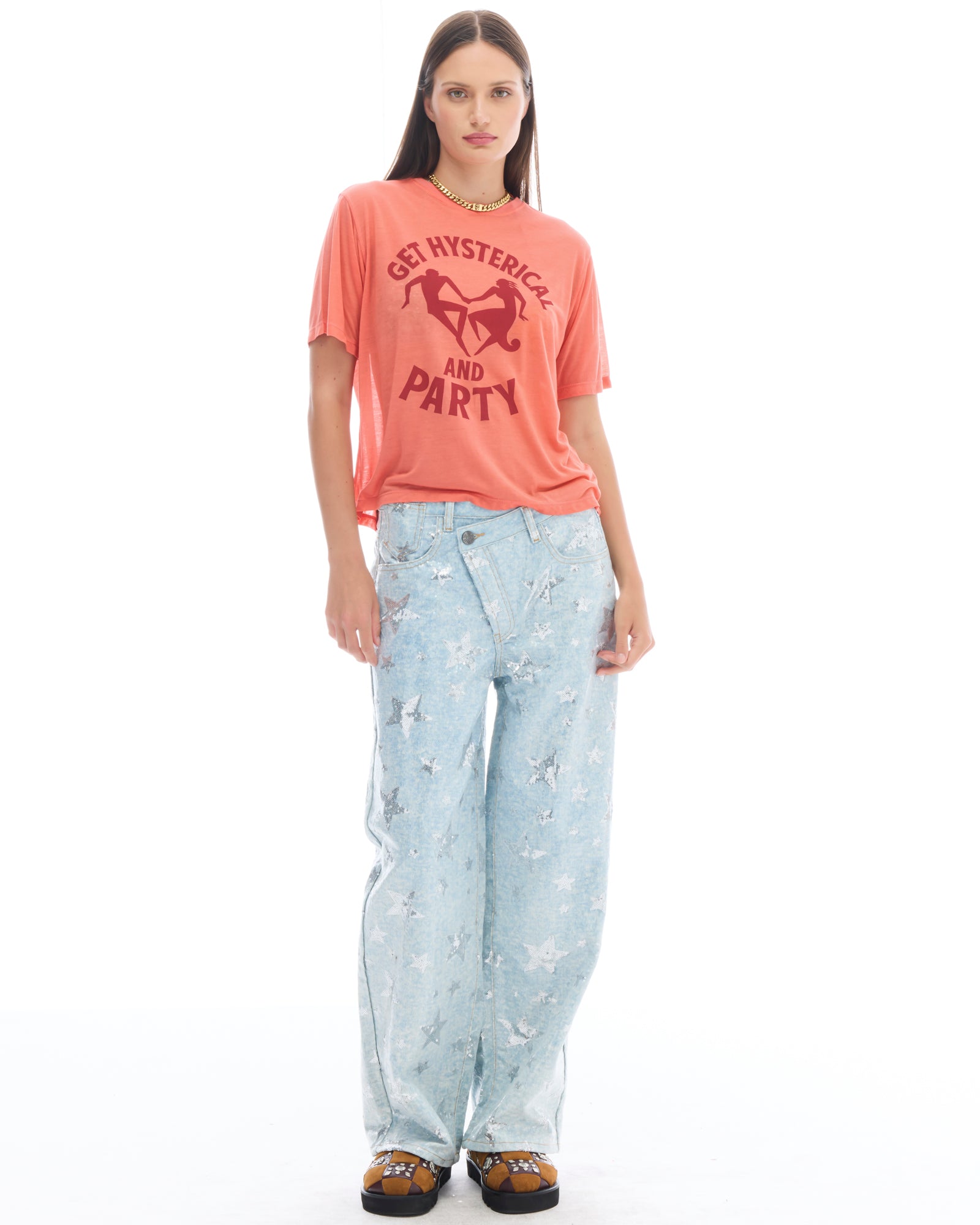 Get Hysterical And Party Retro Fit Tee