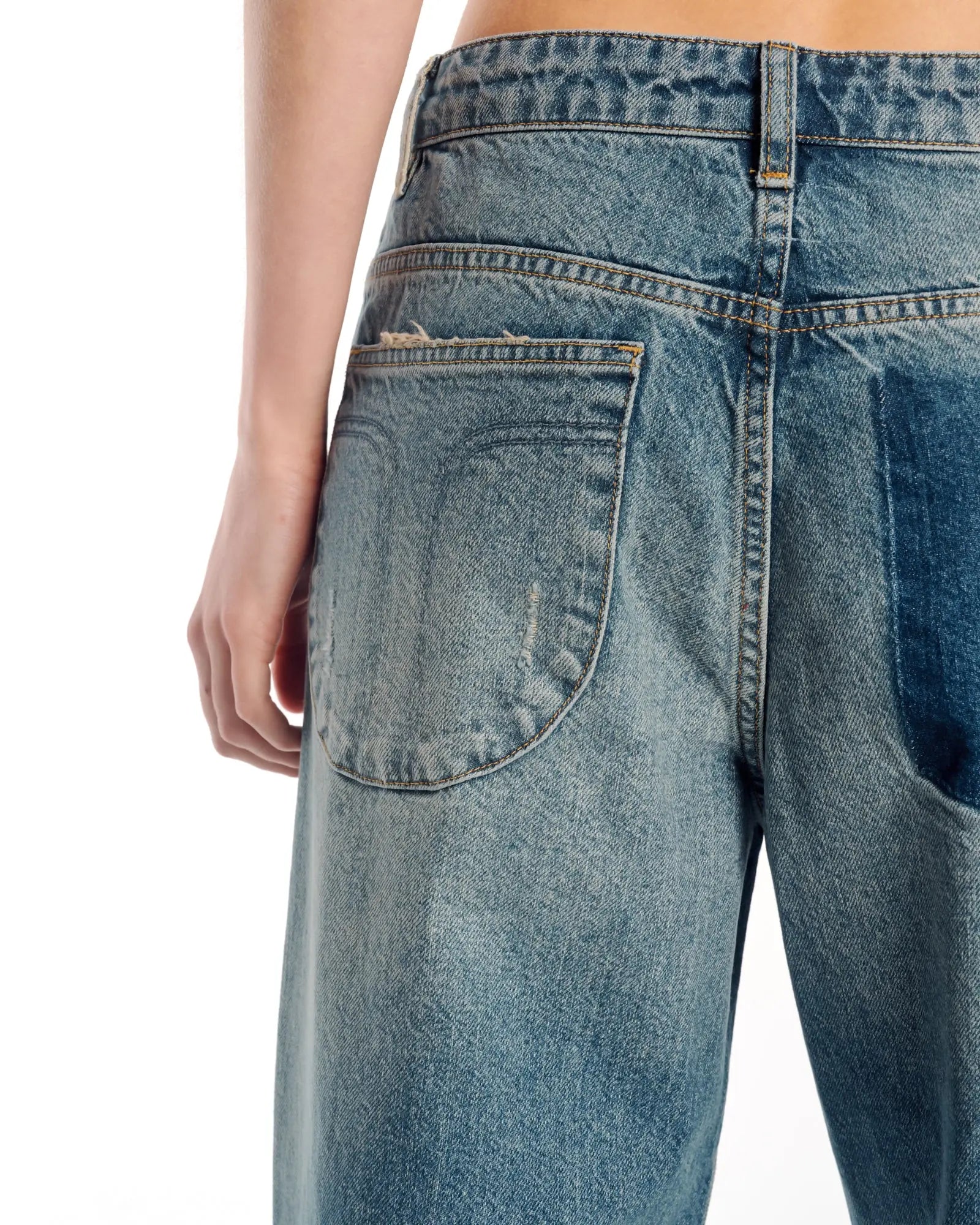 The Tales Rolled Waist Denim Jean by THE TALES - side view