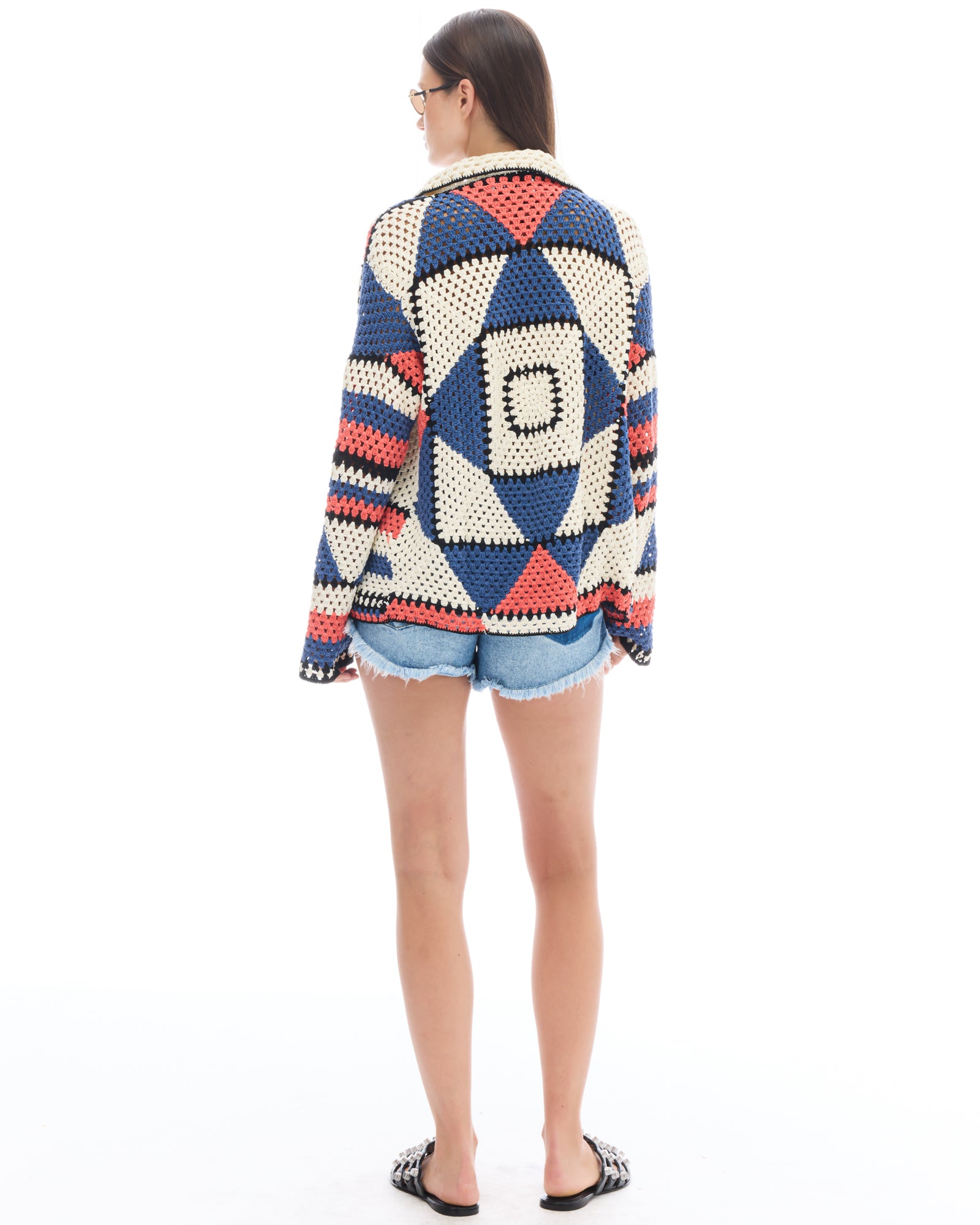 Hand Knitted Crochet Cardigan