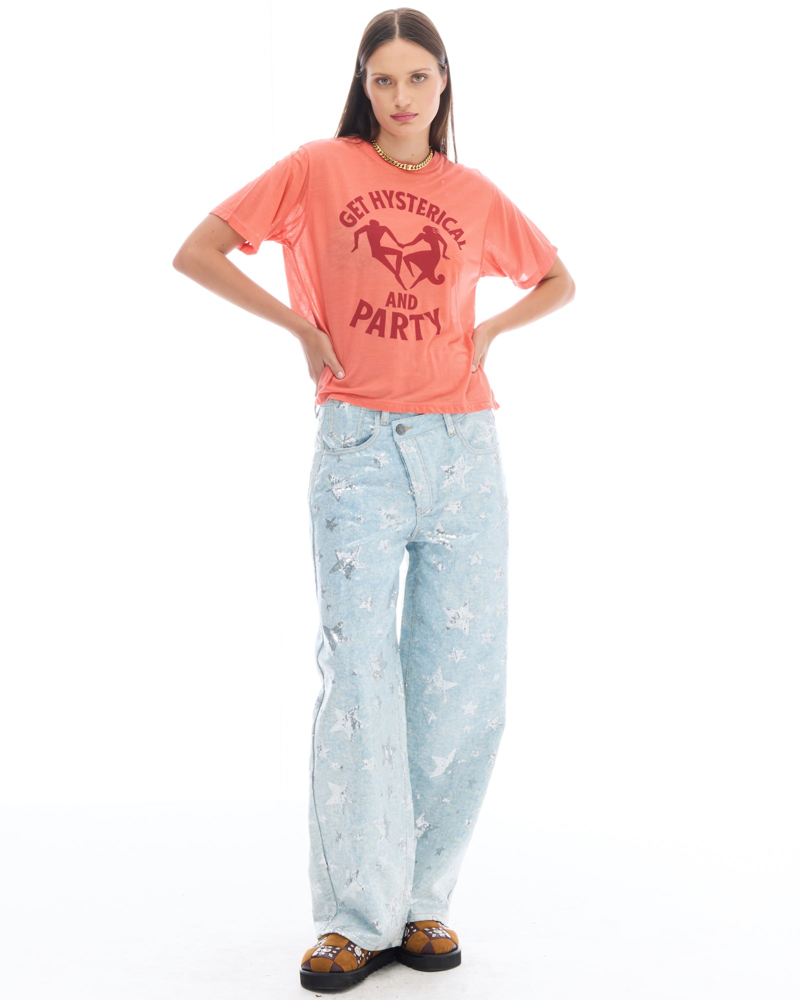 Get Hysterical And Party Retro Fit Tee