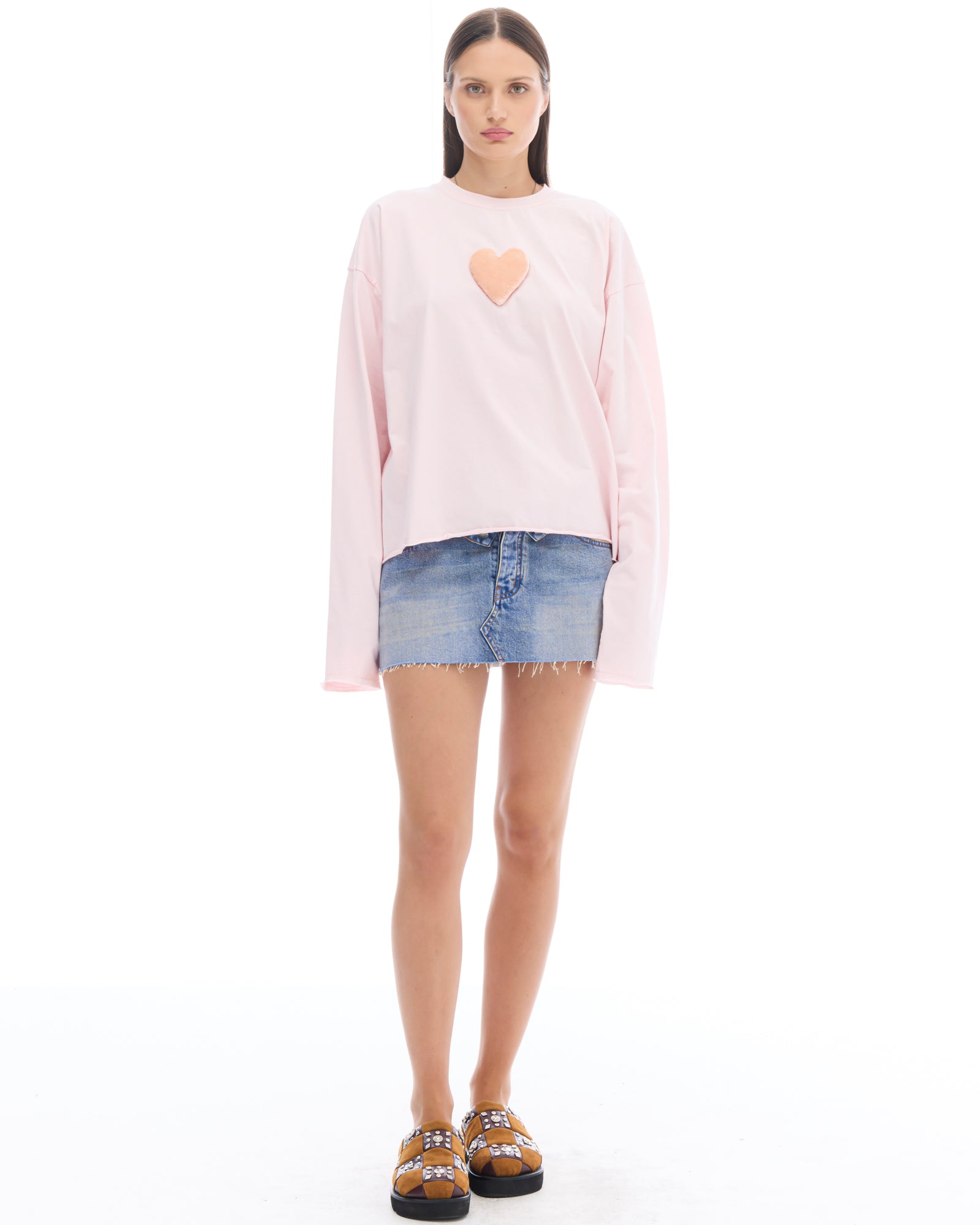 We Love Velvet Heart Long Sleeve Tee