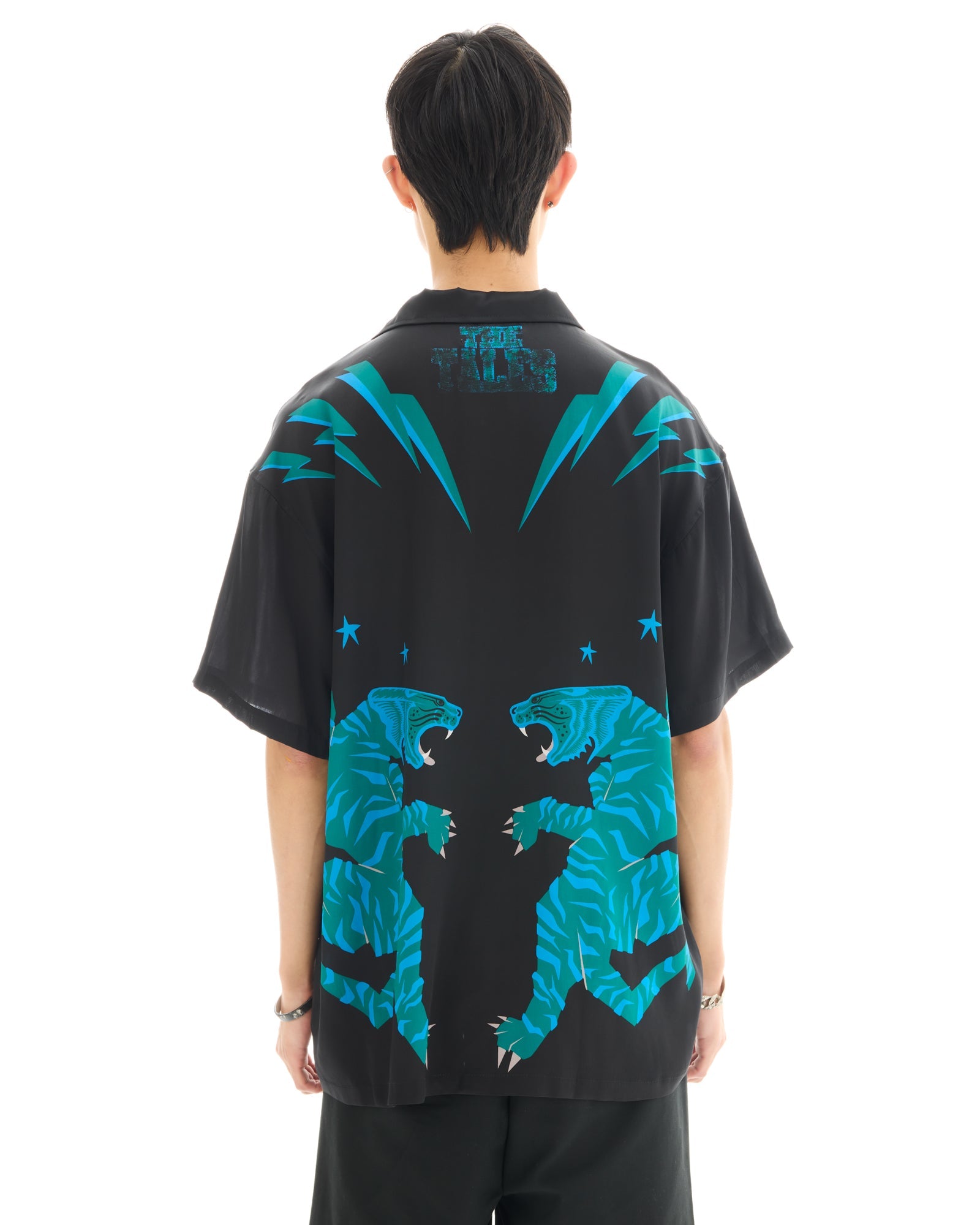 Osaka Tiger Silk Shirt by THE TALES - front view