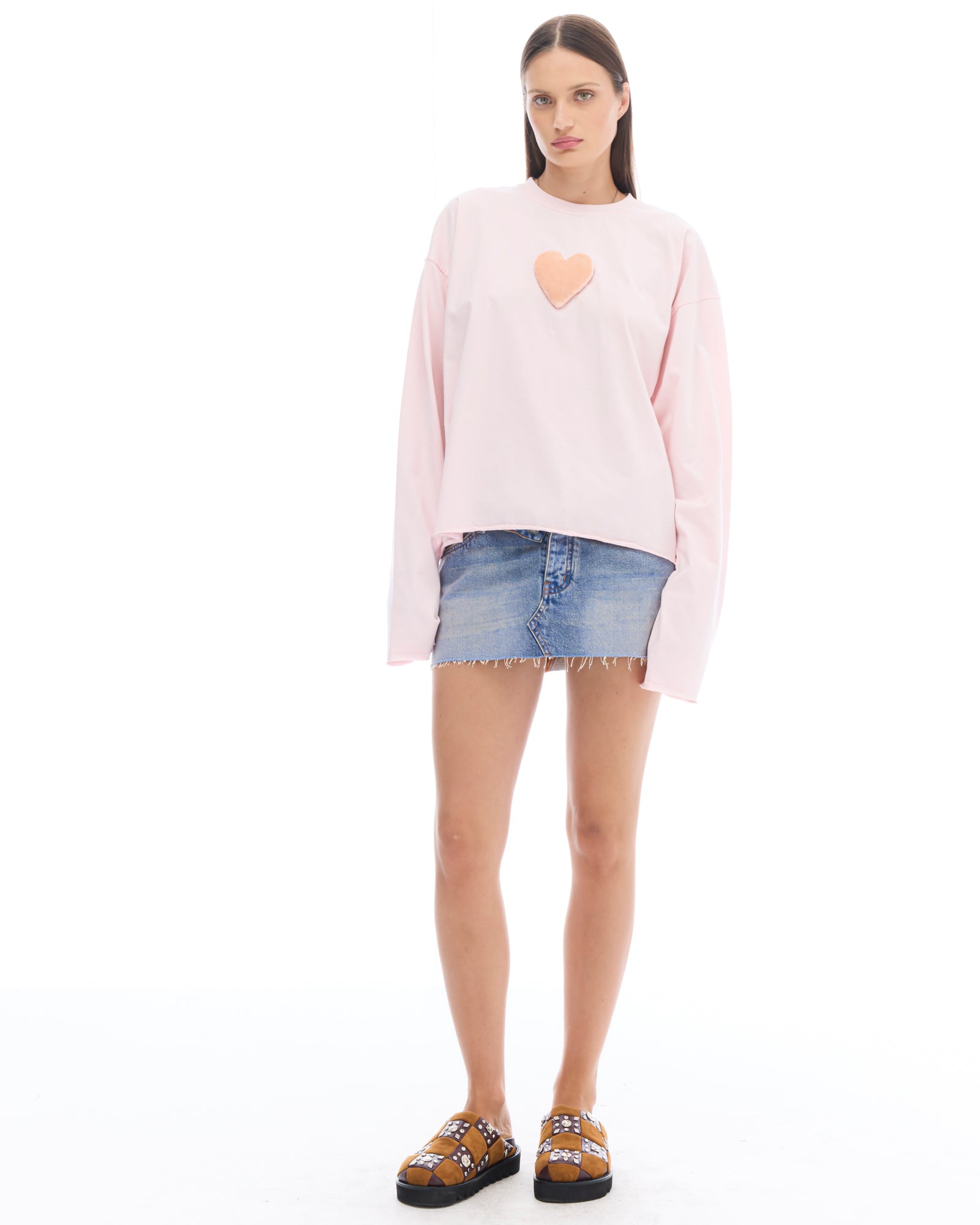 We Love Velvet Heart Long Sleeve Tee