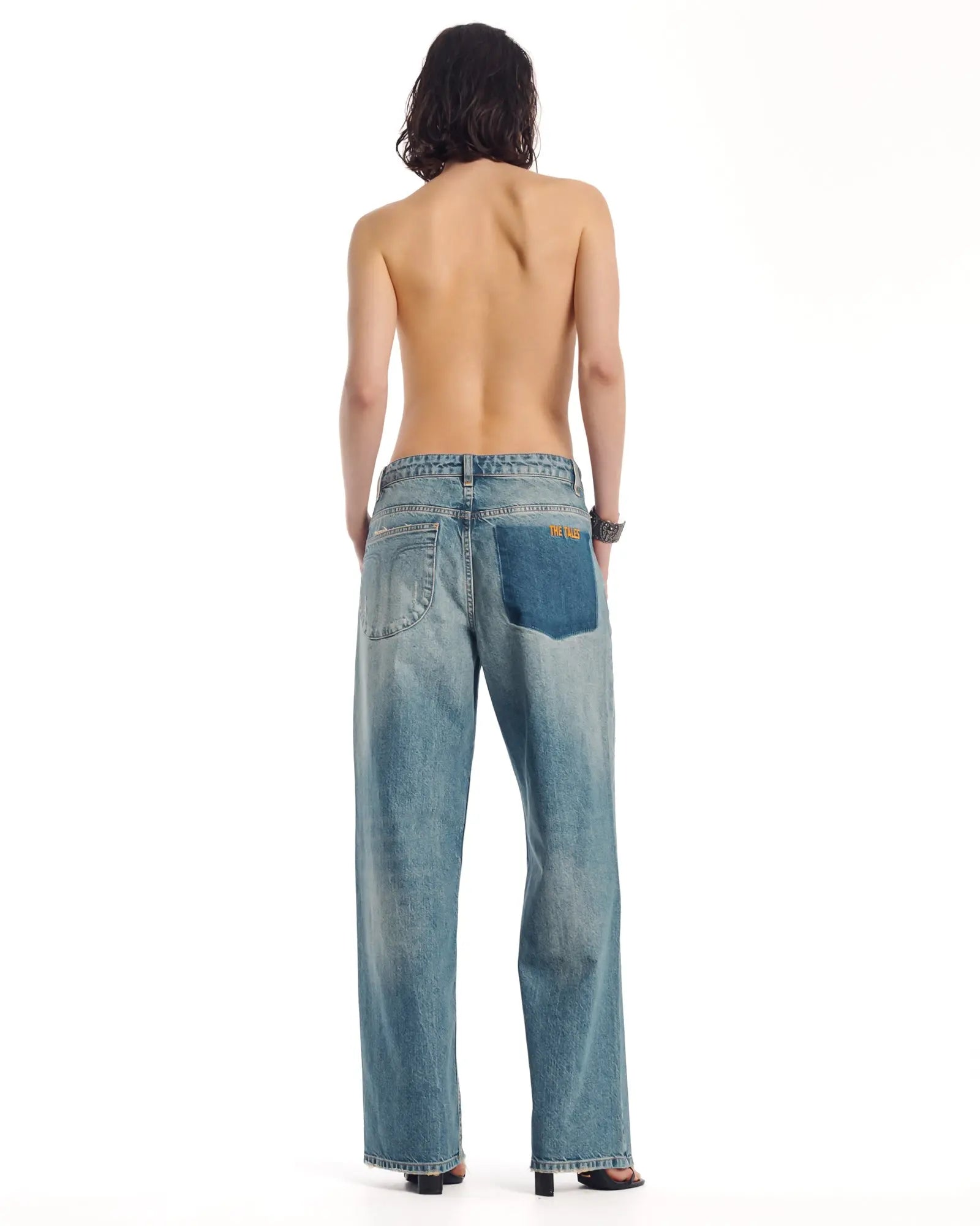 The Tales Rolled Waist Denim Jean by THE TALES - detail view