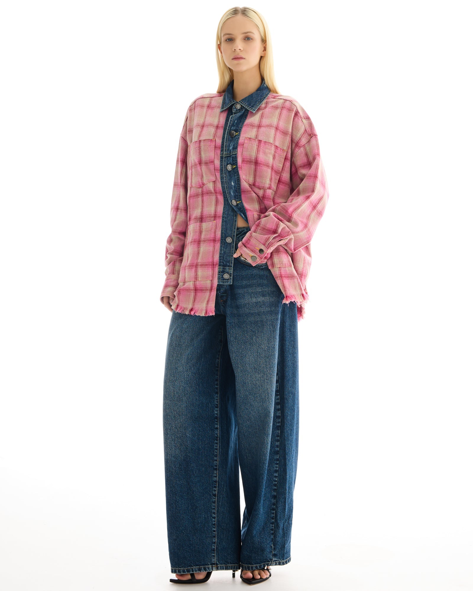 Utility Flannel And Denim Shirt THE TALES