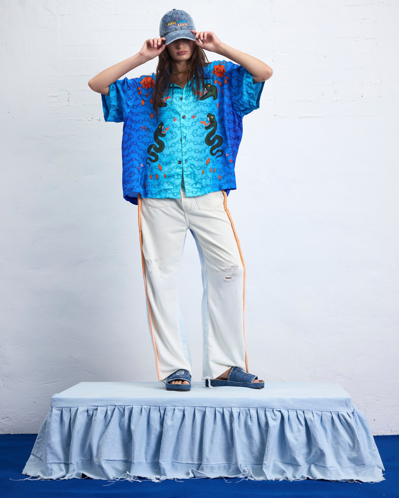 Snake Chain Oversized Shirt