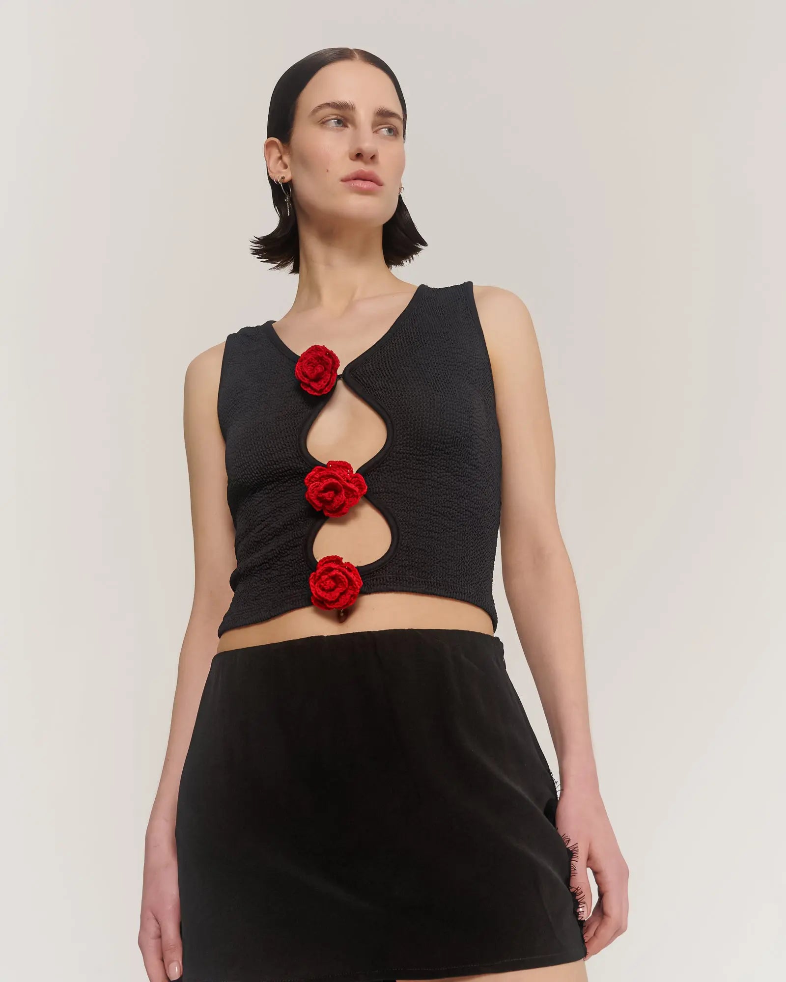 Couture Rose Keyhole Top by THE TALES - product photo