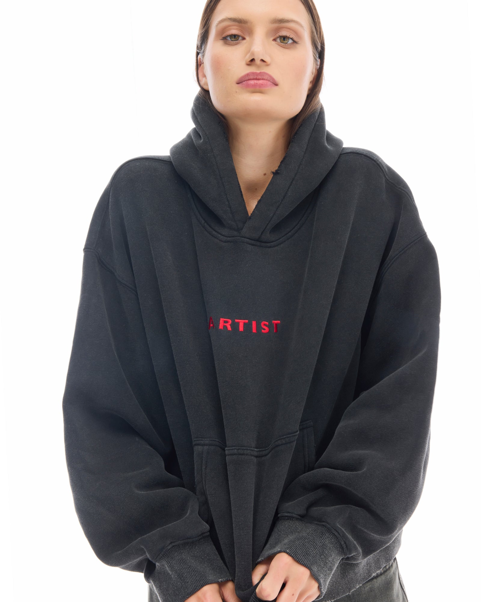 Artist Oversized Crop Hoodie