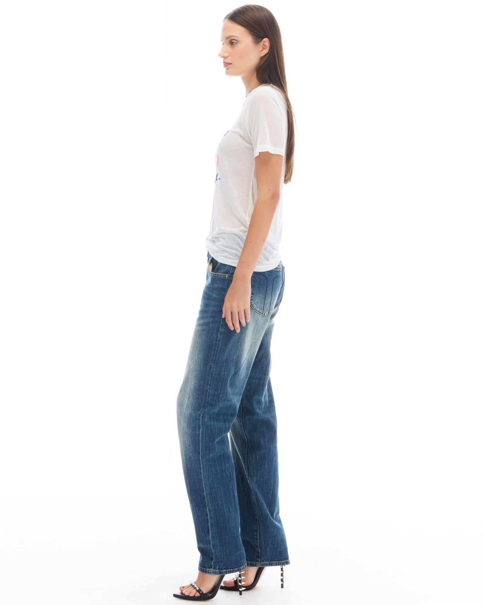 Please Go Away Fitted Tencel Tee