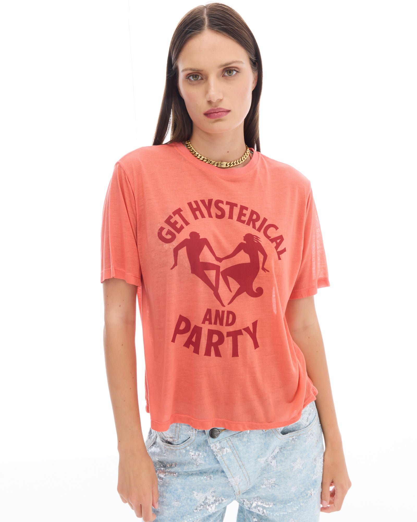 Get Hysterical And Party Retro Fit Tee