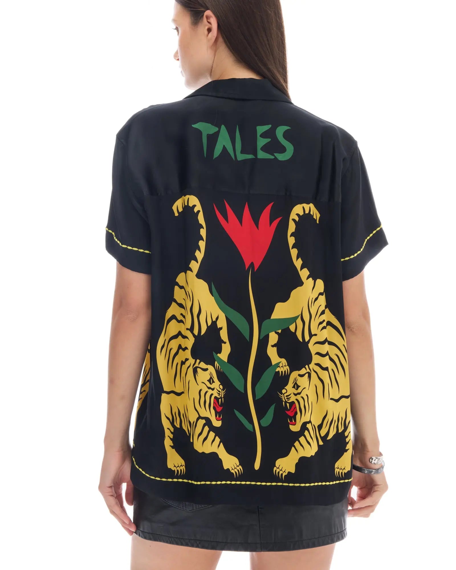 Crouching Tiger Silk Shirt by THE TALES - product photo