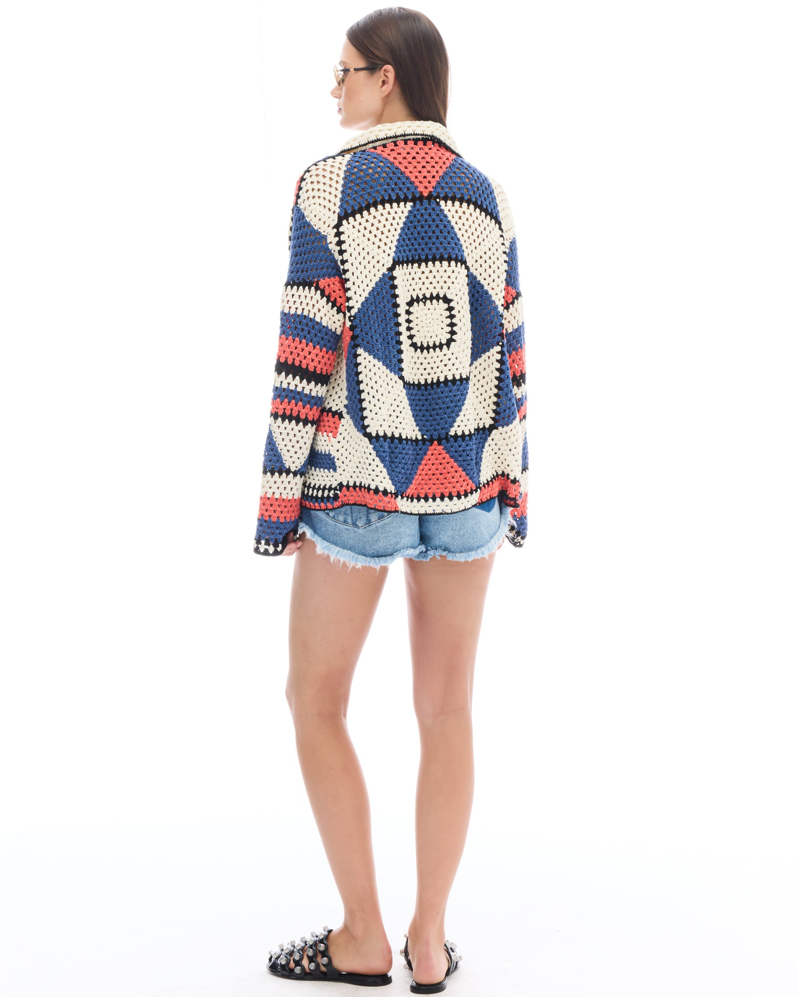 Hand Knitted Crochet Cardigan