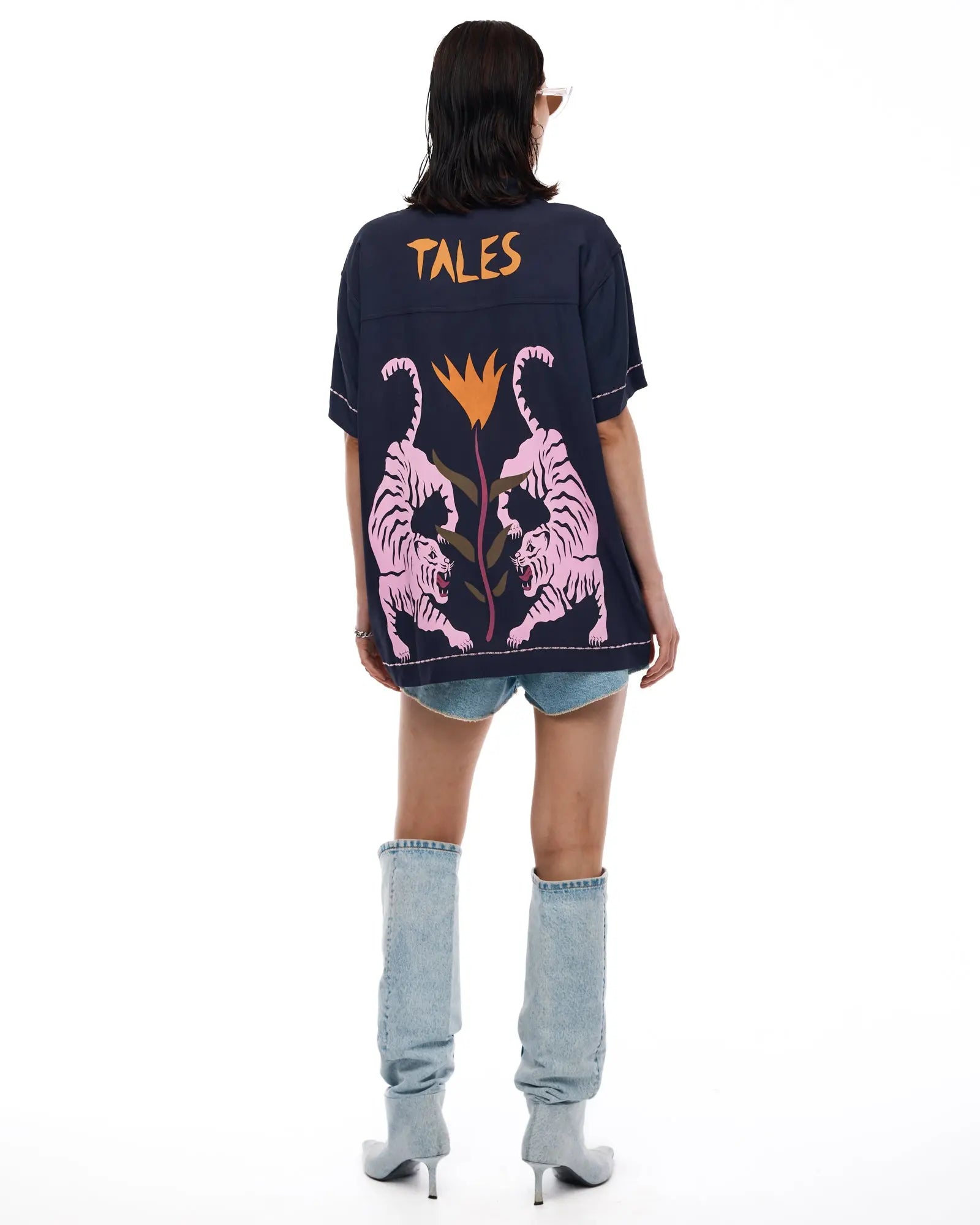 Crouching Tiger Camp Shirt by THE TALES - back view