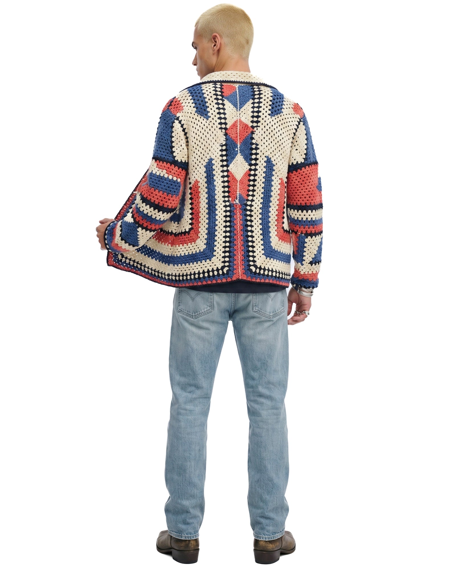 Hand Knitted Crochet Cardigan