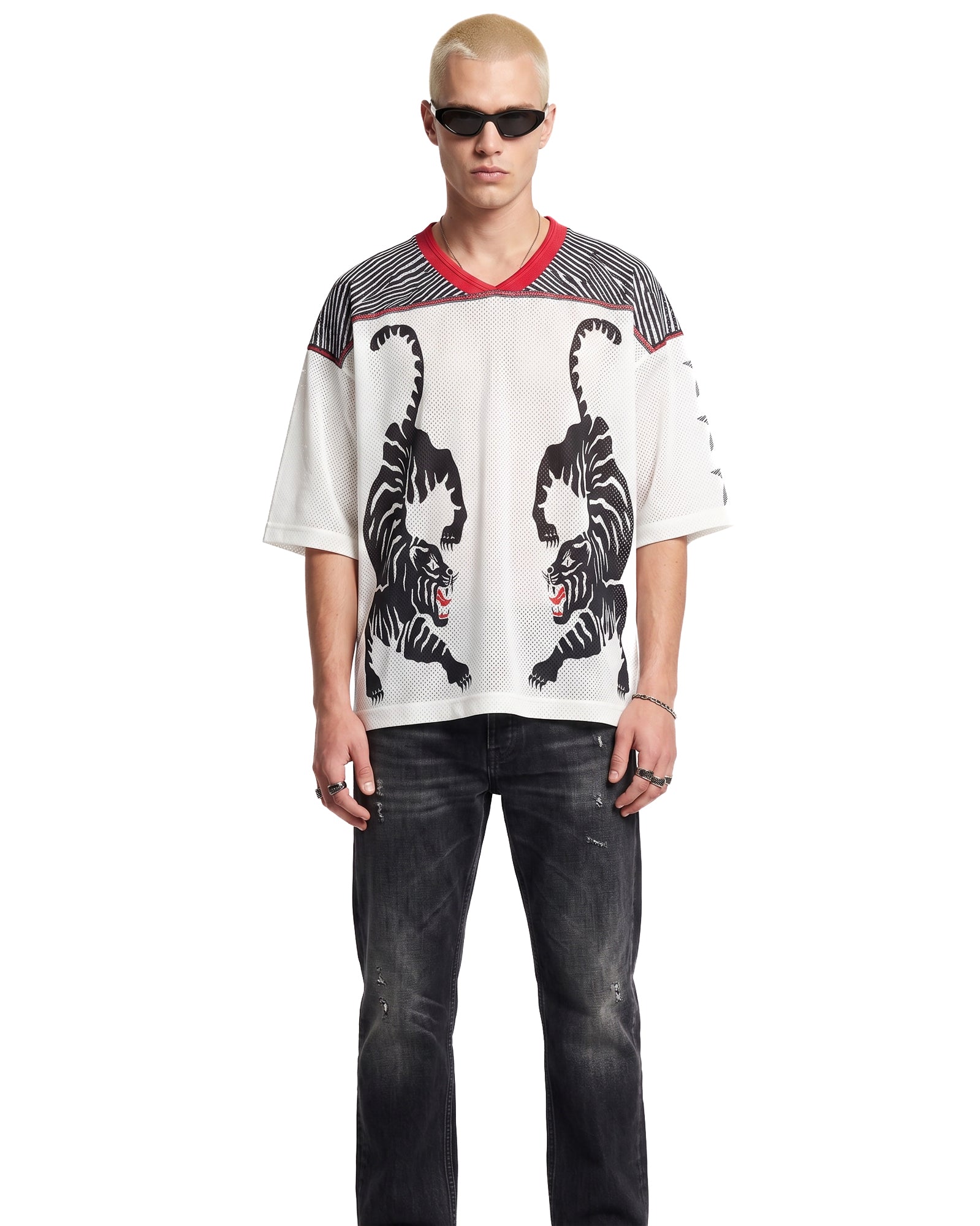 Crouching Tiger Football Jersey by THE TALES - back view