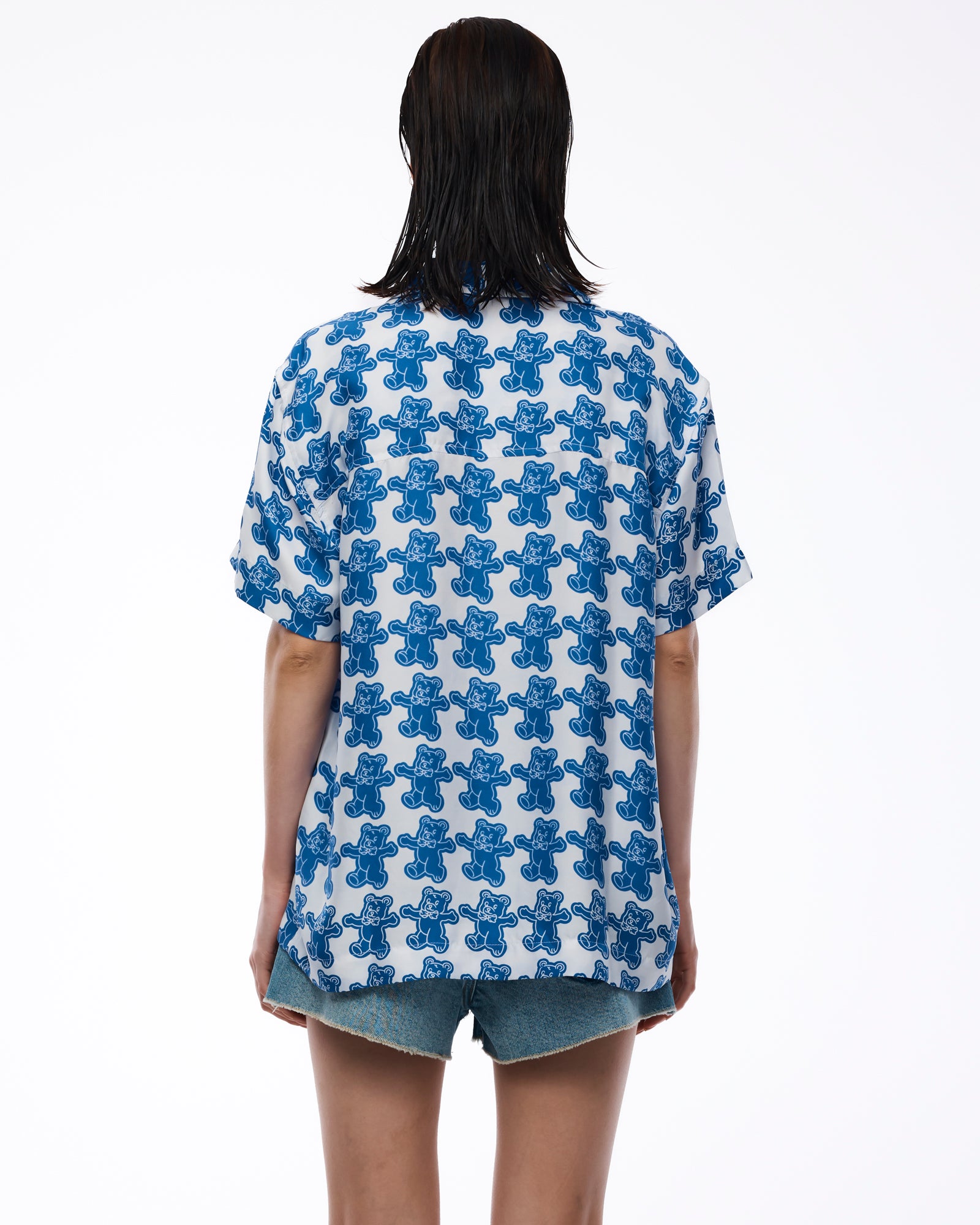 Peace Bear Silk Camp Shirt THE TALES