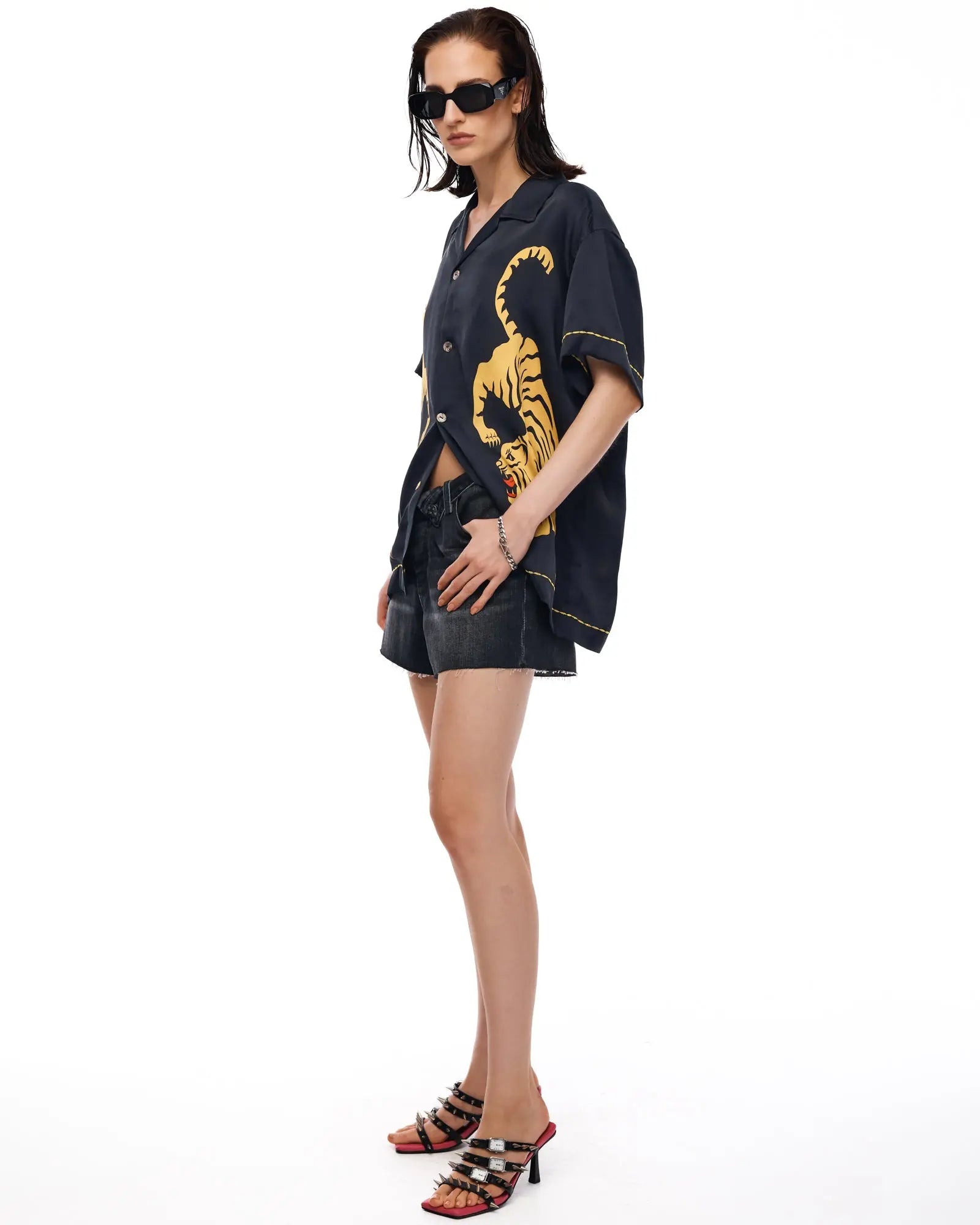 Crouching Tiger Silk Shirt by THE TALES - product photo