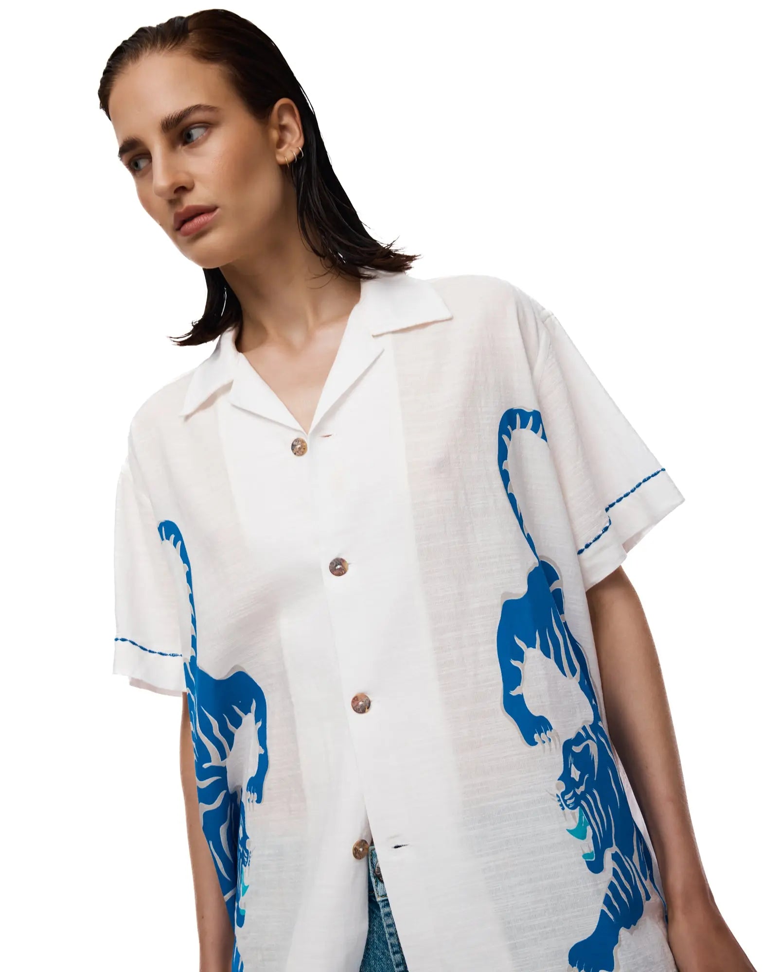 Crouching Tiger Shirt by THE TALES - editorial shot