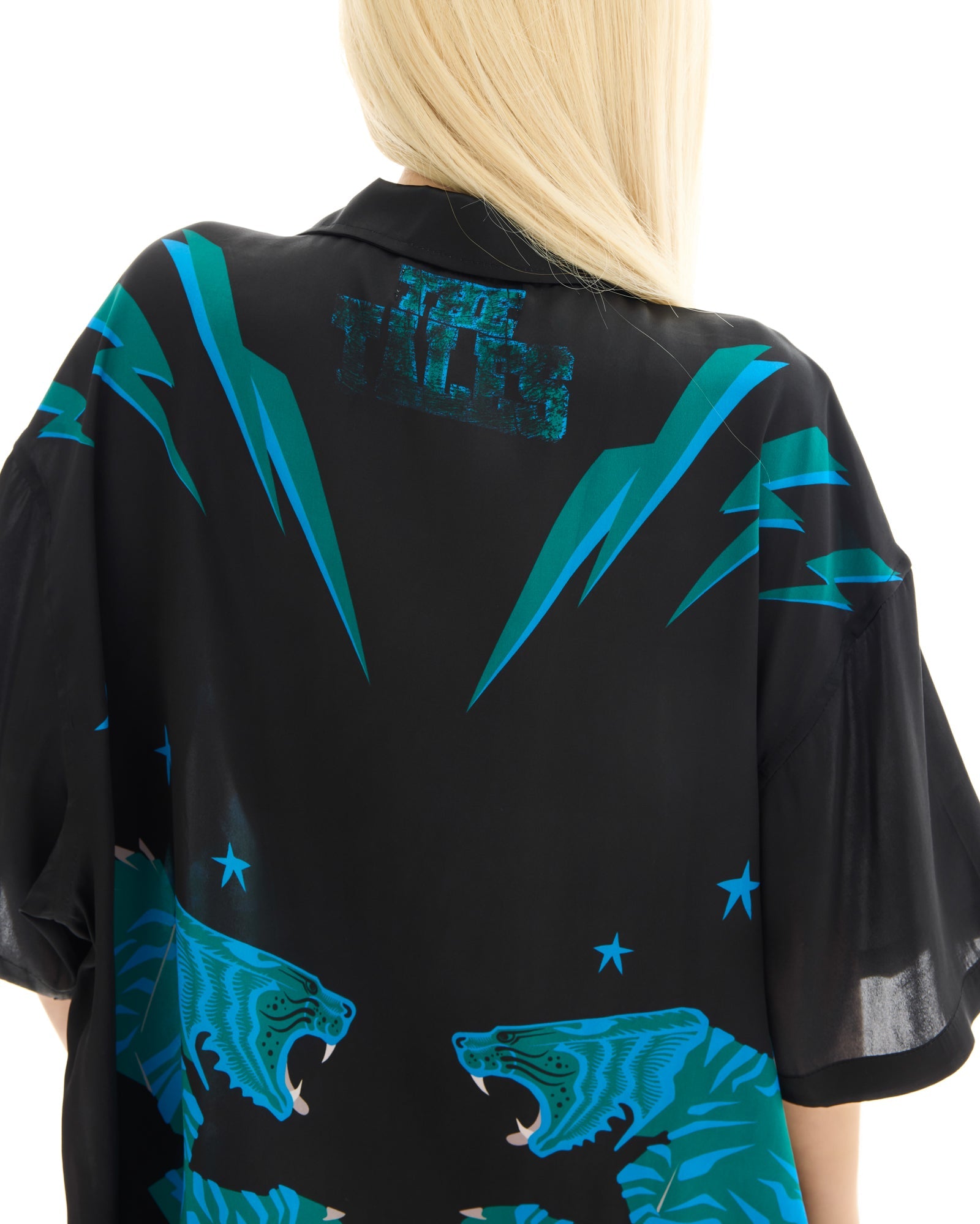 Osaka Tiger Silk Shirt Dress THE TALES