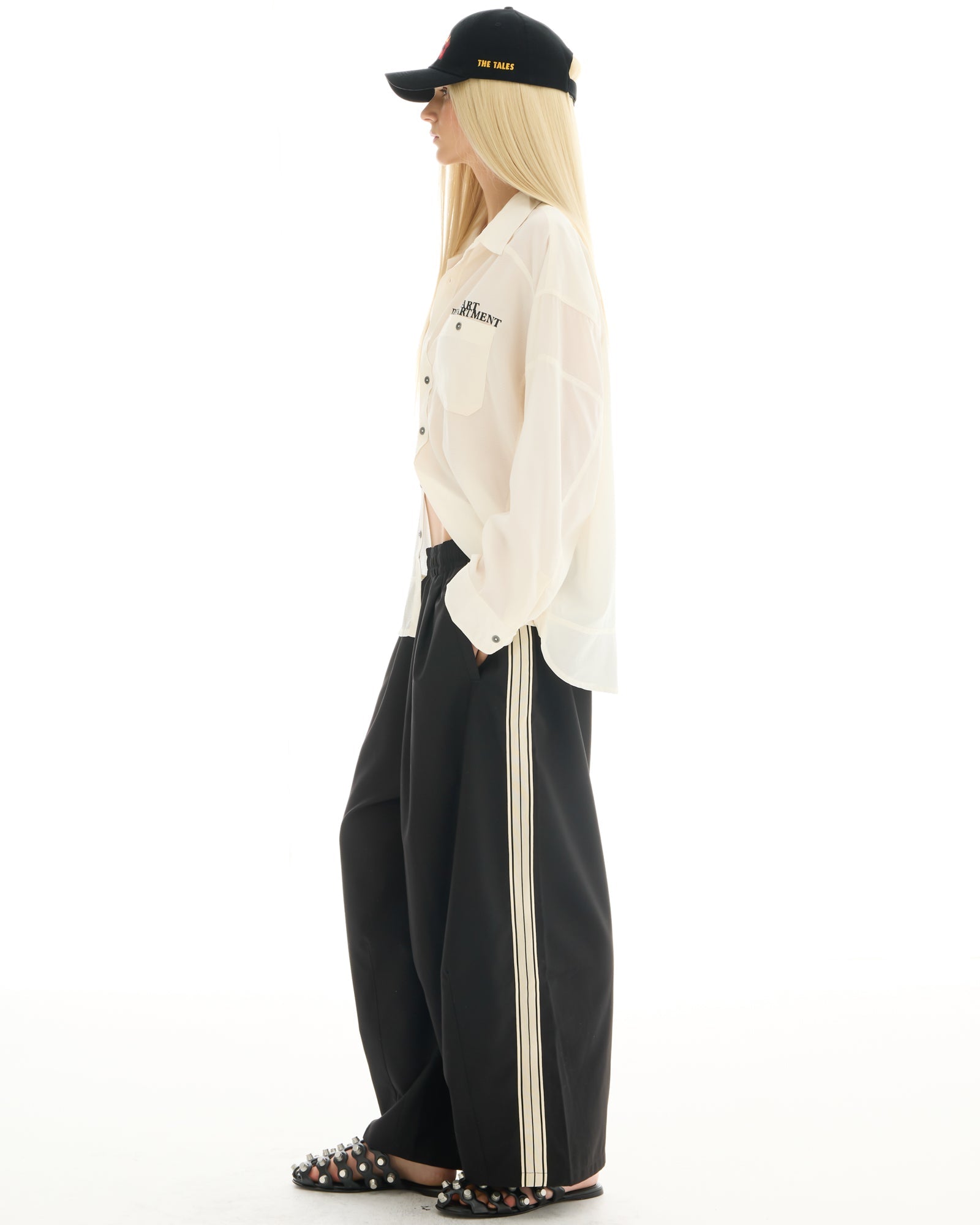 The Suited Harajuku Black Track Pant THE TALES