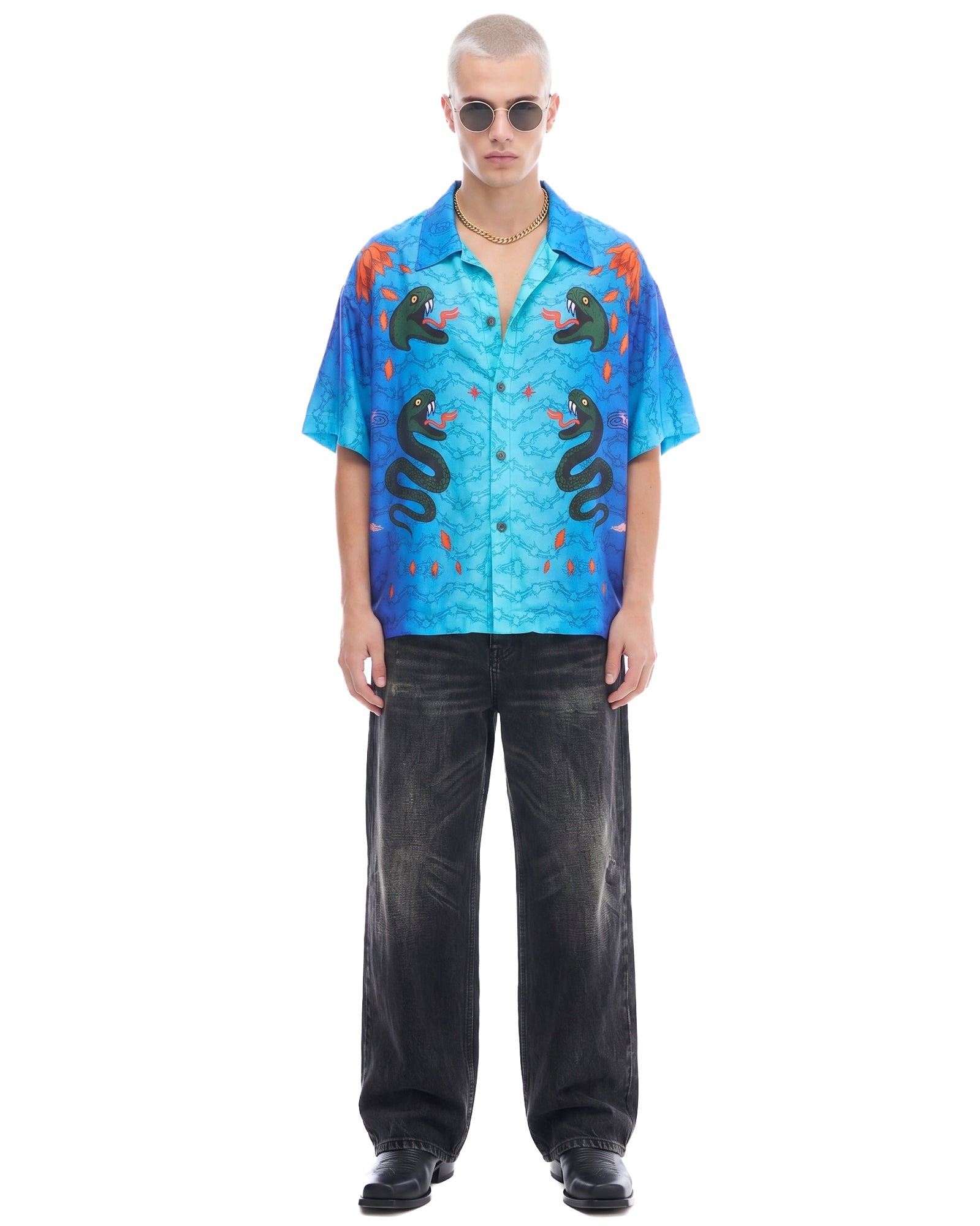 Snake Chain Oversized Shirt