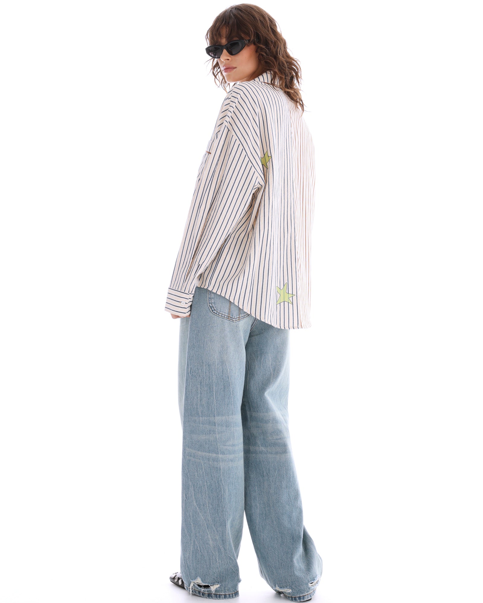 Half N Half Muse Stripe Shirt