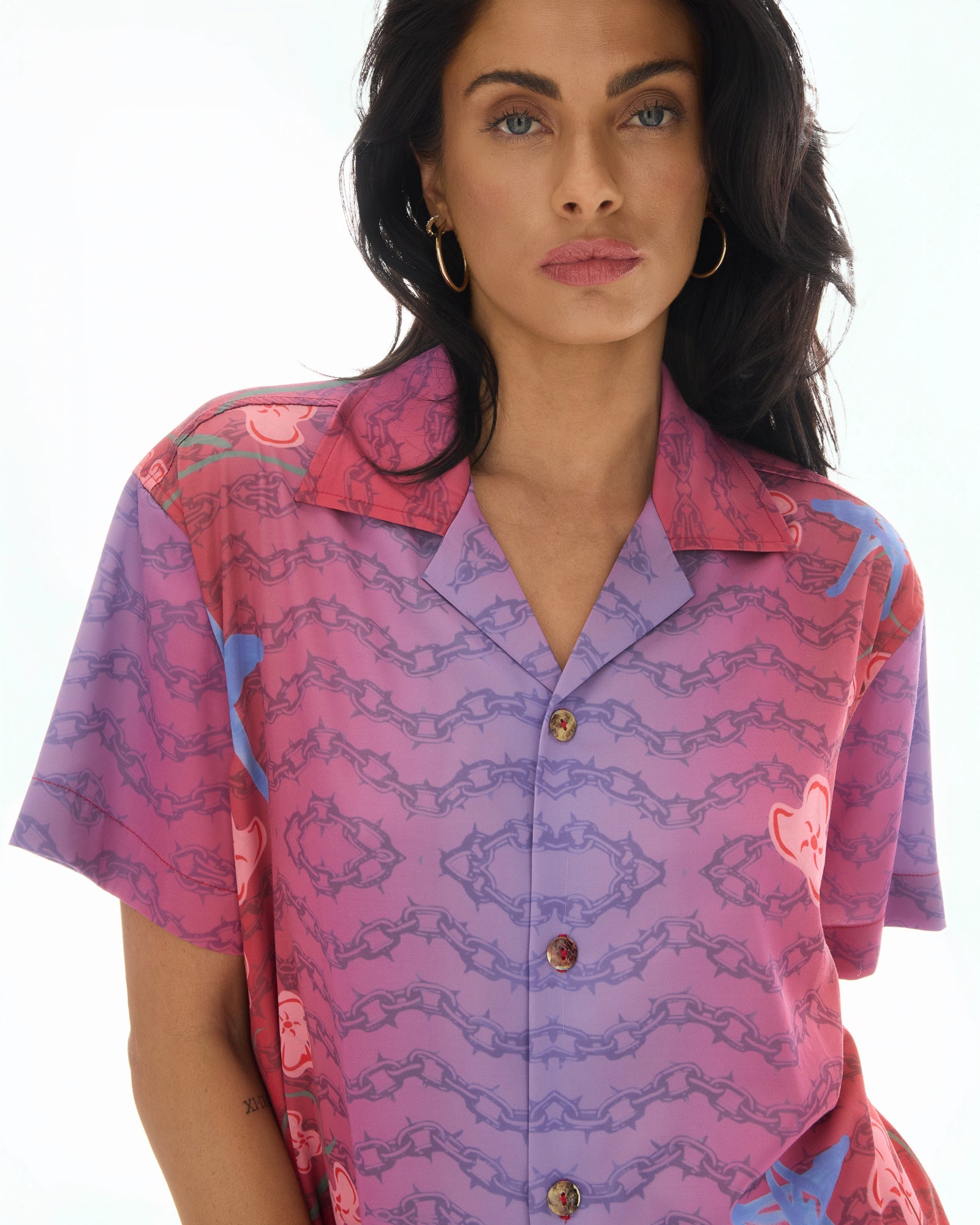 Chained Peace Camp Shirt by THE TALES - product photo
