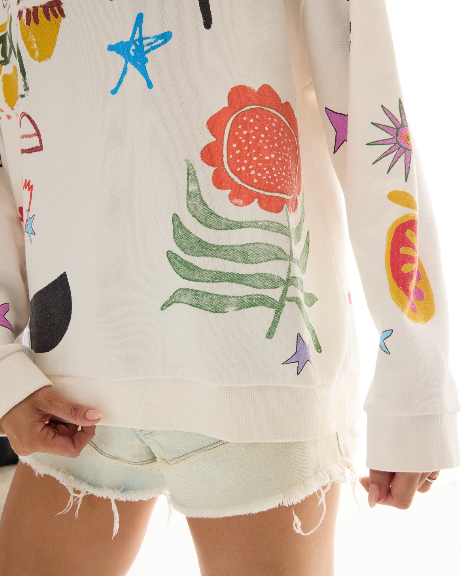 Illustrated Postcards Sweater THE TALES
