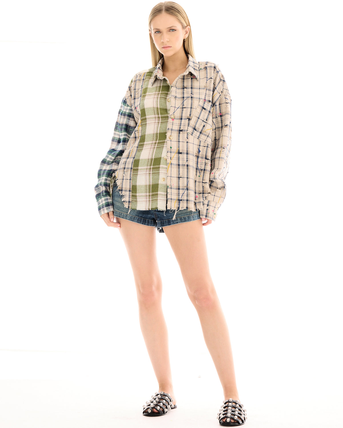 Reworked Artist Check Shirt