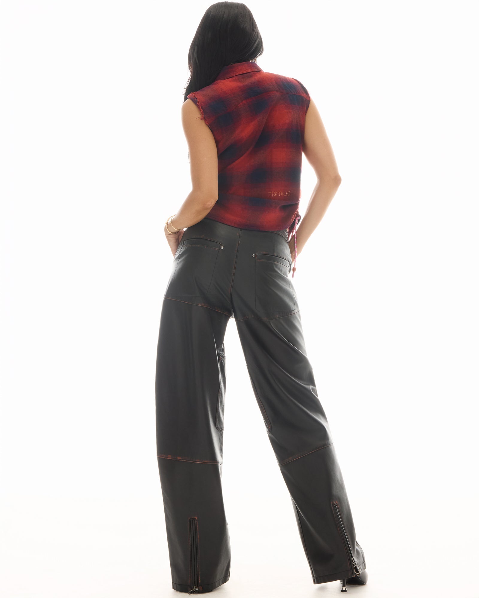 Ruched Western Sleeveless Shirt by THE TALES - product photo