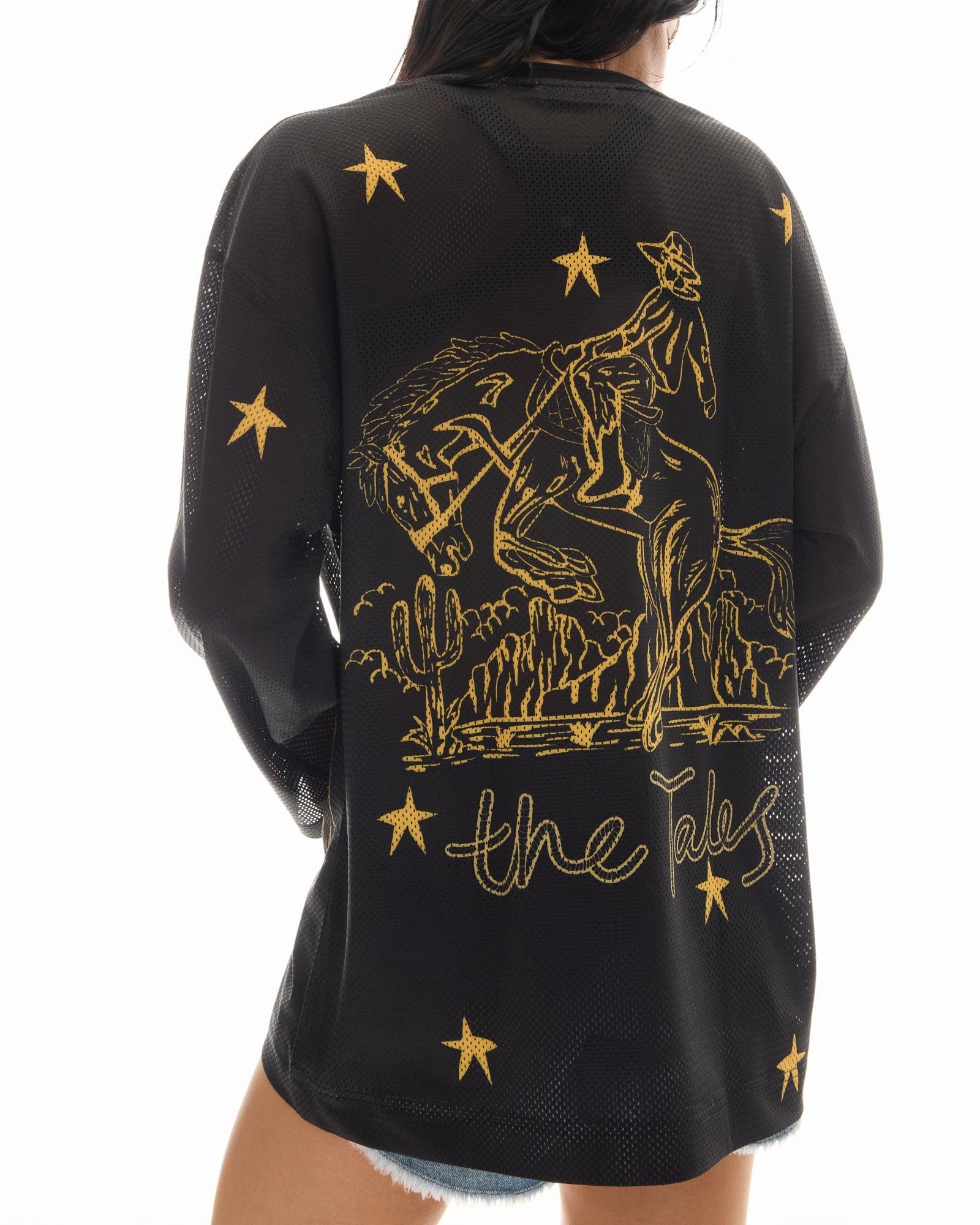Cowboy Long Sleeve Football Jersey by THE TALES - side view