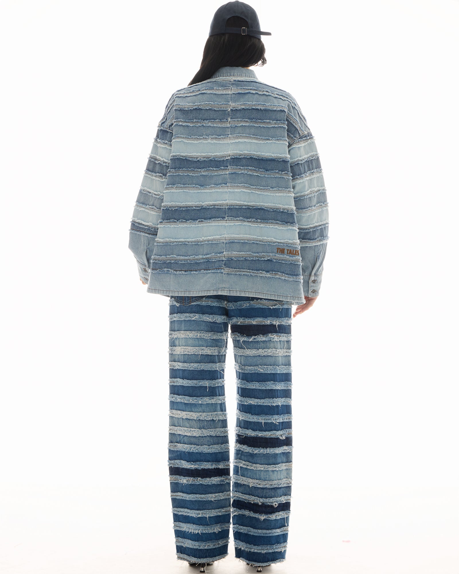 Layered Hand Worked Denim Shirt by THE TALES - product photo
