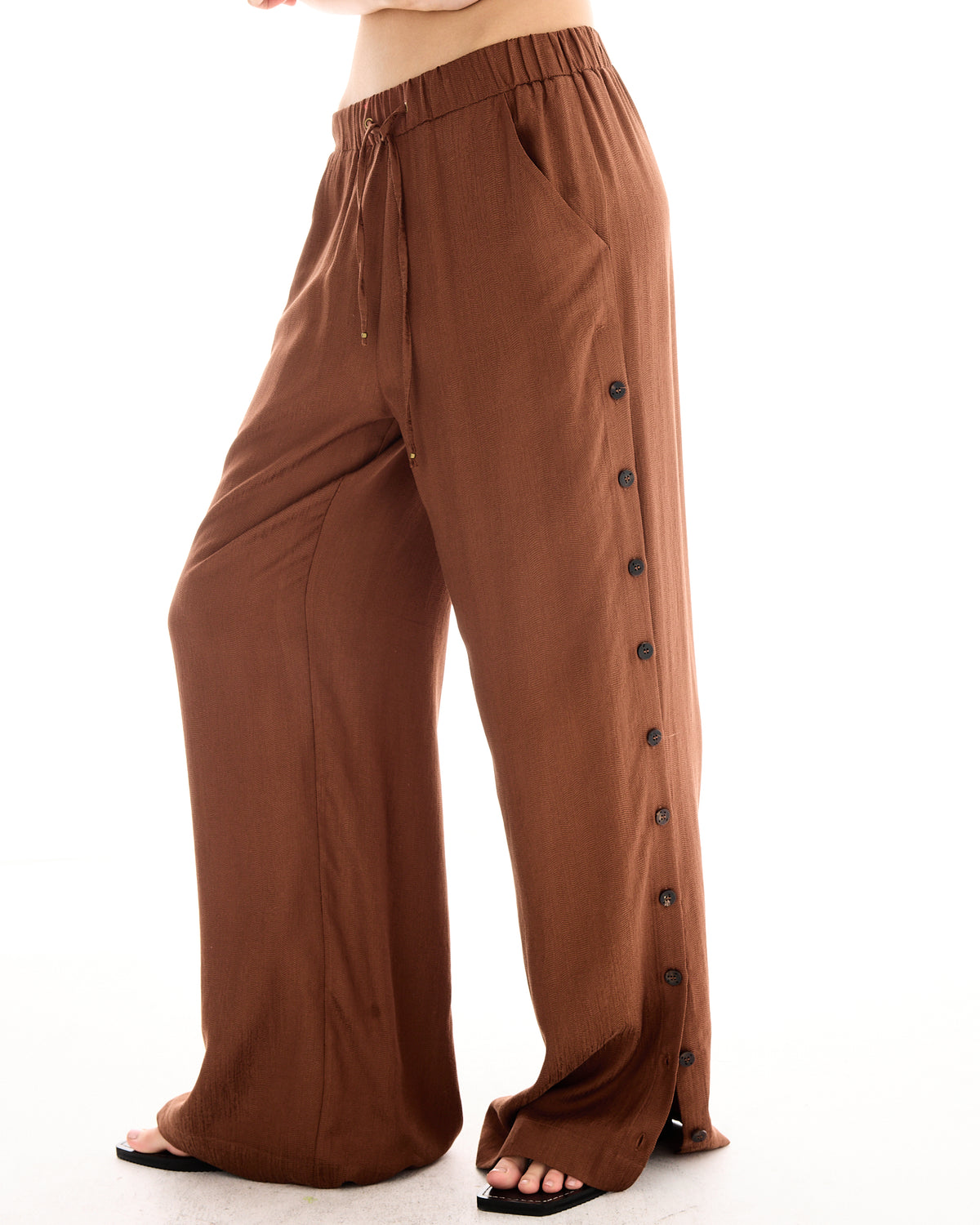 Frida Textured Silk Jaquard Pants