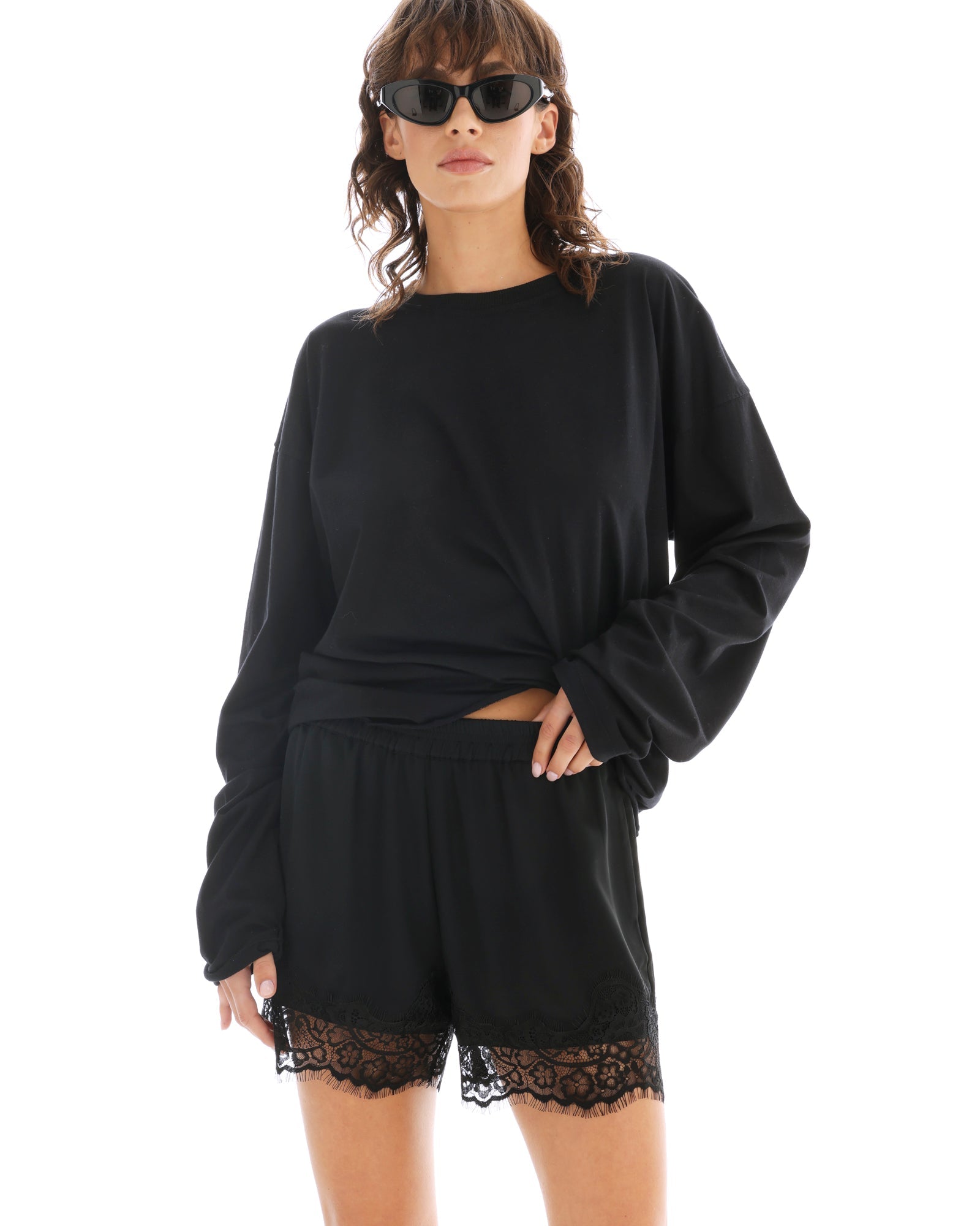 Lace Athena Shorts by THE TALES - back view