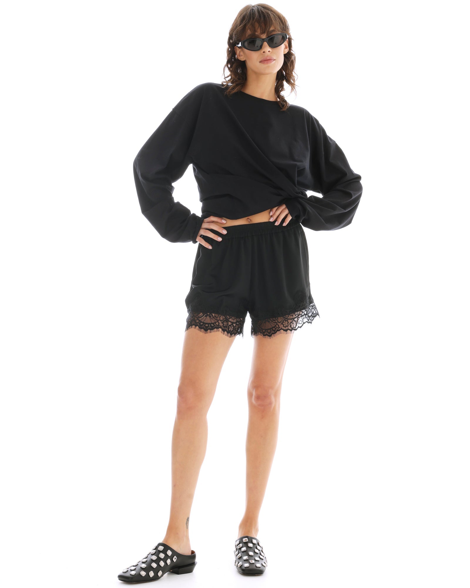 Lace Athena Shorts by THE TALES - product photo