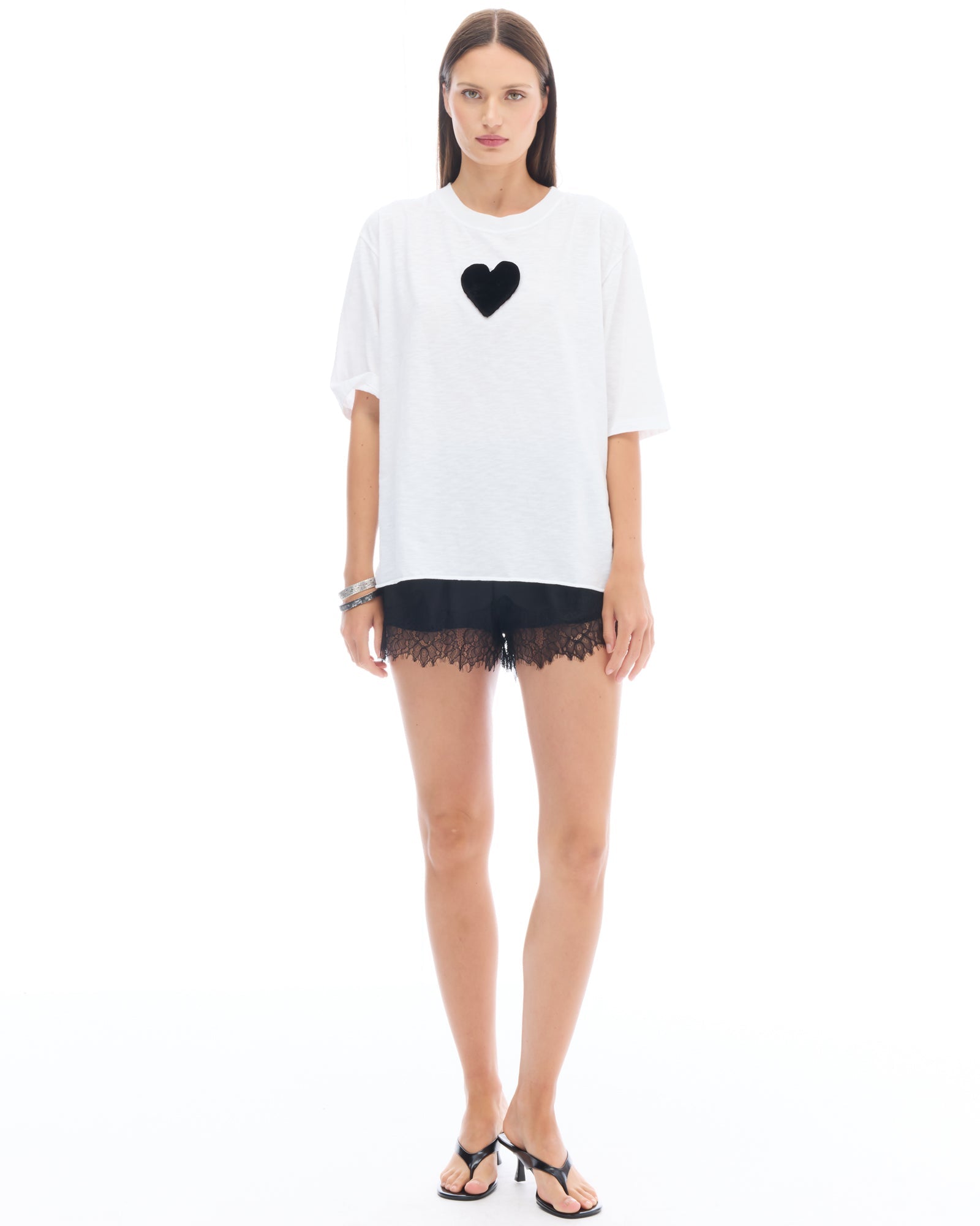 We Love Velvet Heart Street Tee by THE TALES - detail view