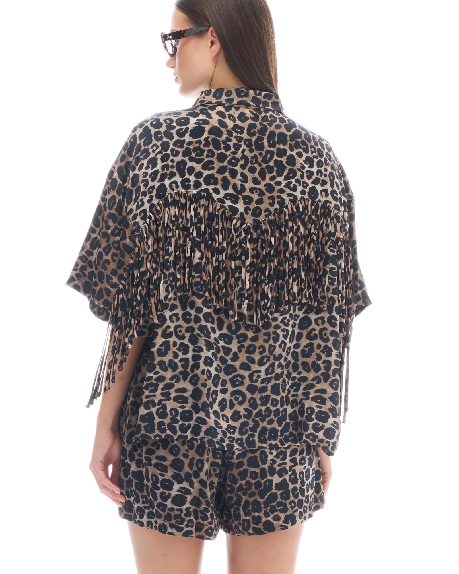 Ibiza Animal Fringed Shirt THE TALES