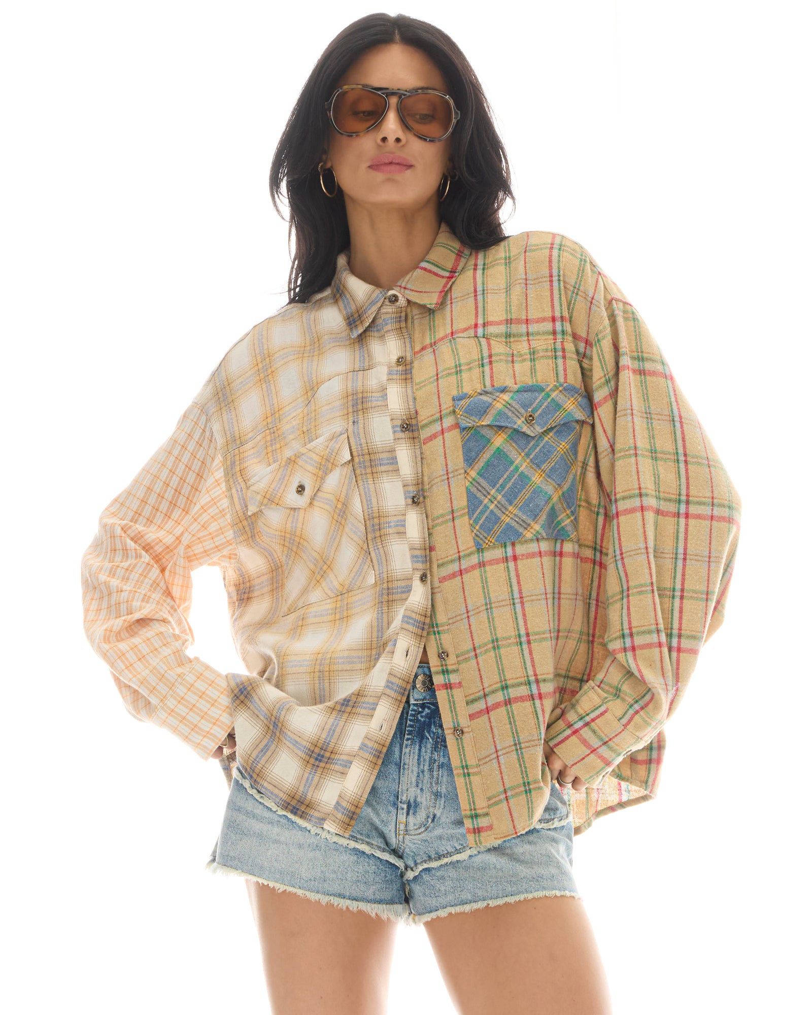 Half n Half Teddy Western Shirt THE TALES