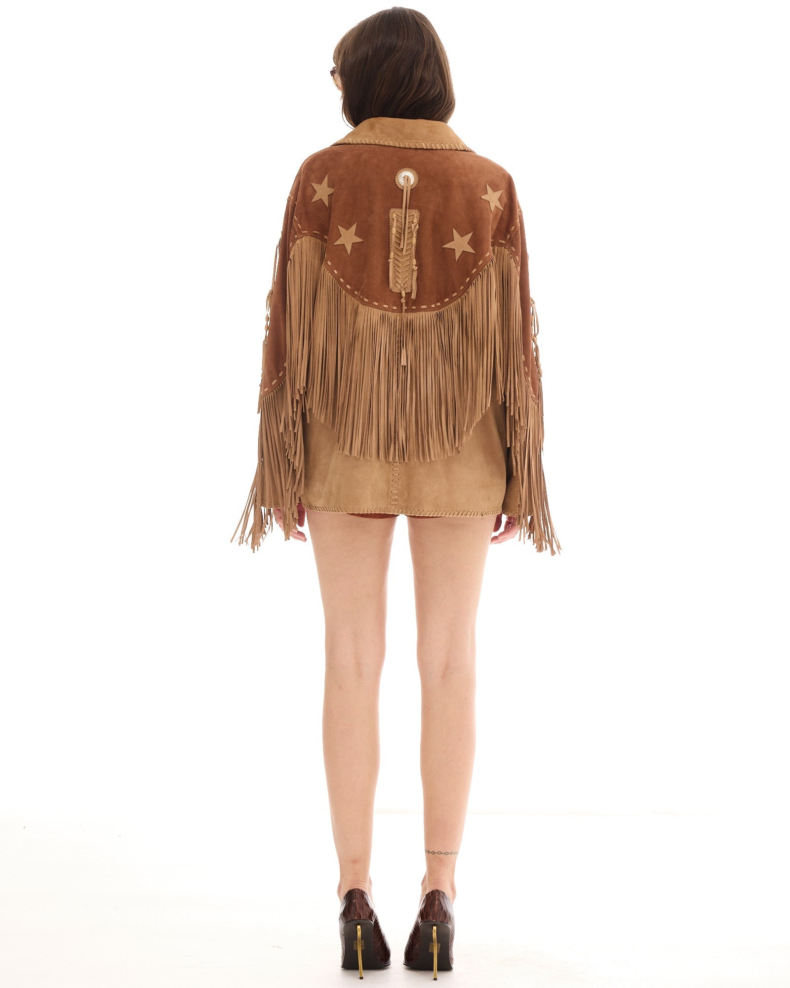 Portobello Road Fringed Suede Jacket - THE TALES T168