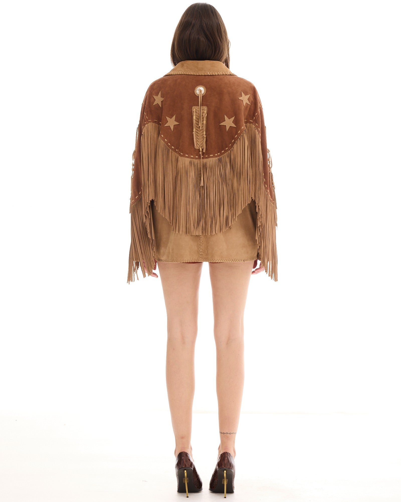 Portobello Road Fringed Suede Jacket - THE TALES T168