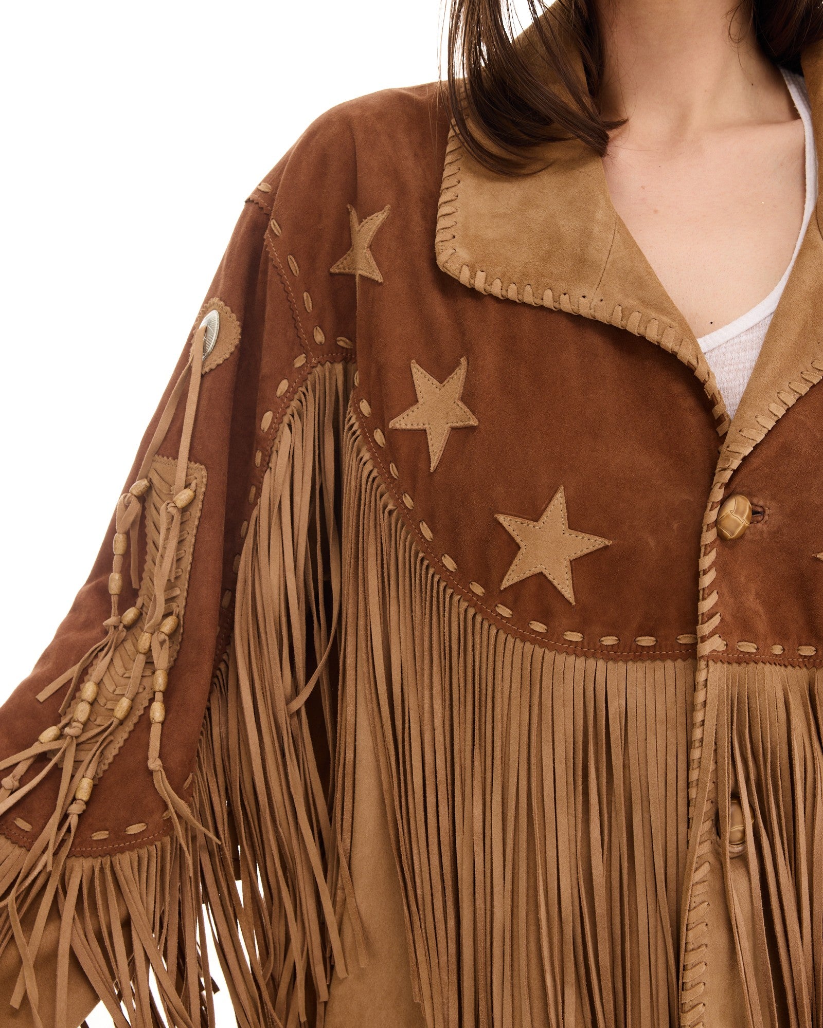 Portobello Road Fringed Suede Jacket - THE TALES T168
