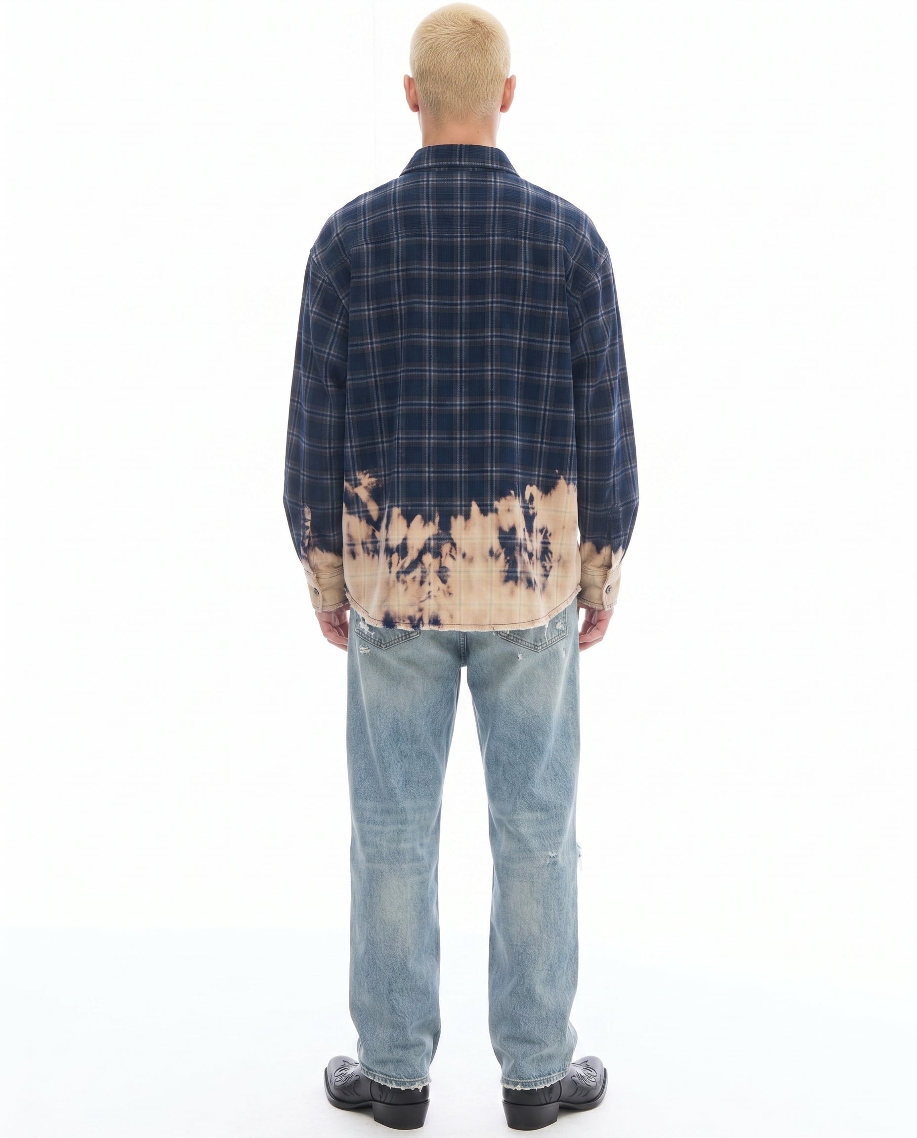 Bleached Check Cord Shirt