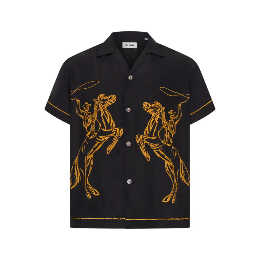 Cowboy Silk Shirt by THE TALES - editorial shot