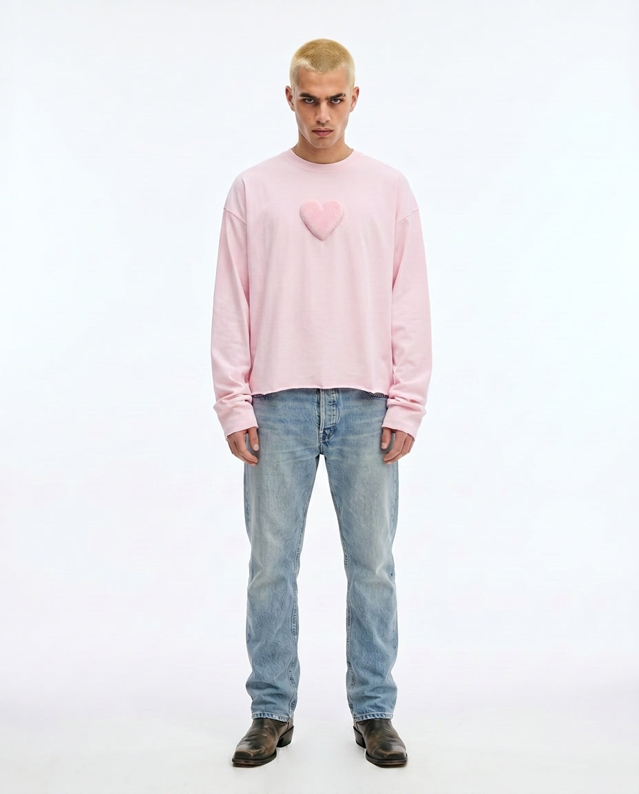 We Love Velvet Heart Long Sleeve Tee