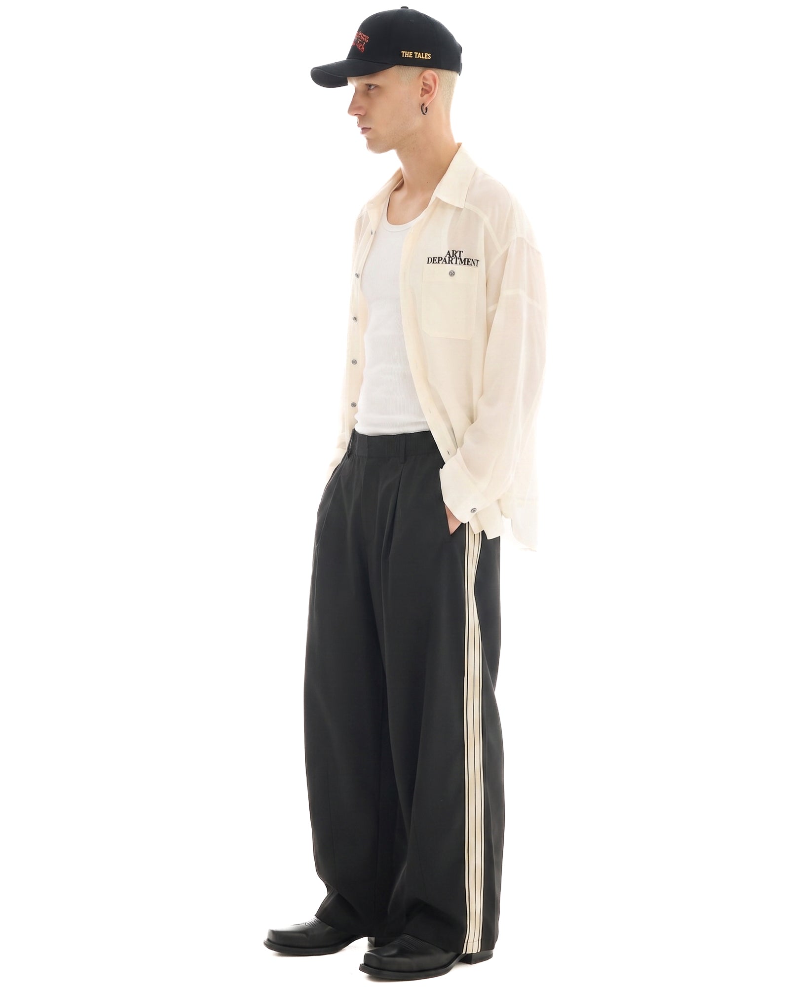 The Suited Harajuku Black Track Pant THE TALES